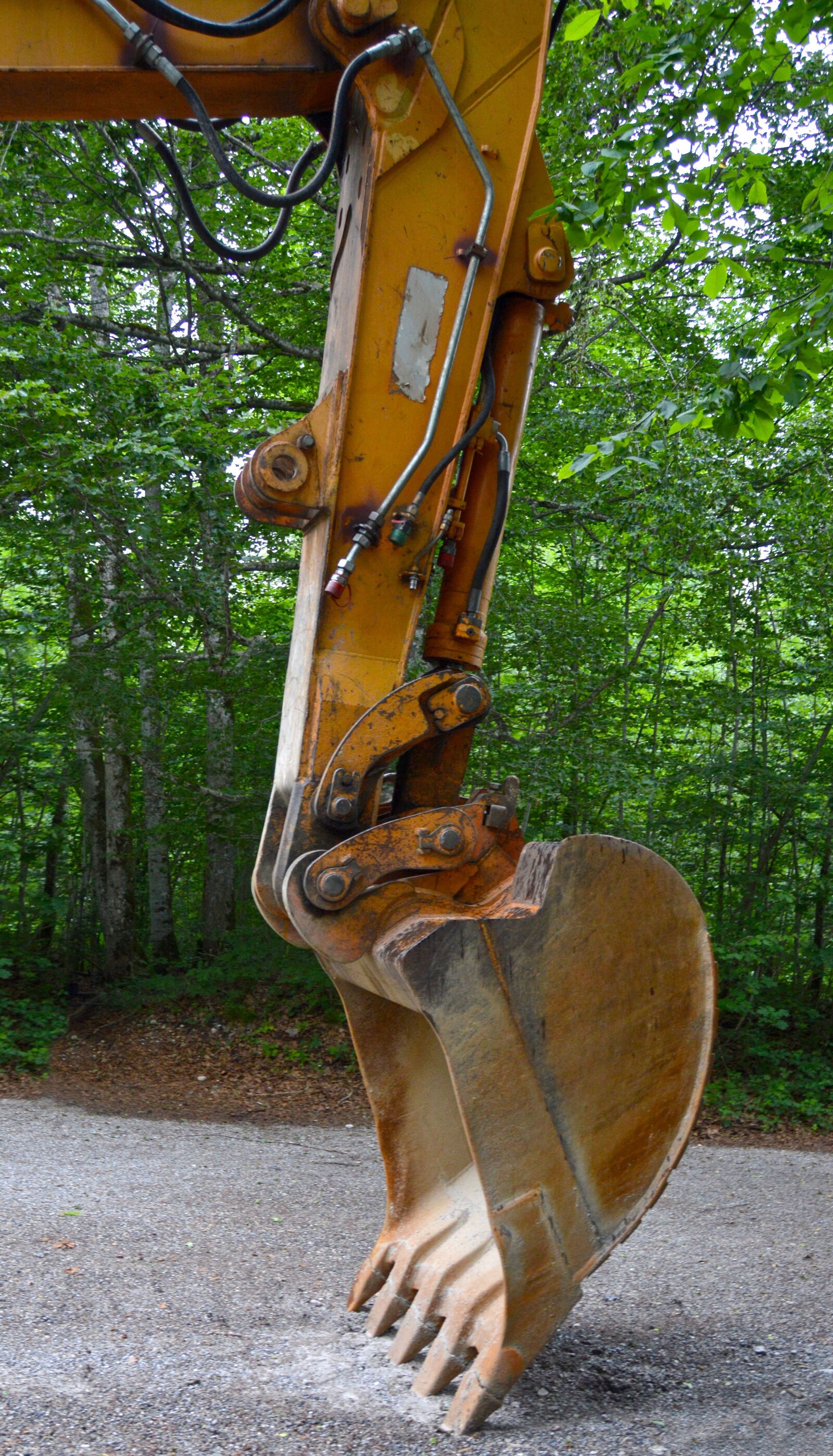 Nikon D3200 sample photo. Backhoe bucket, excavators, blade photography