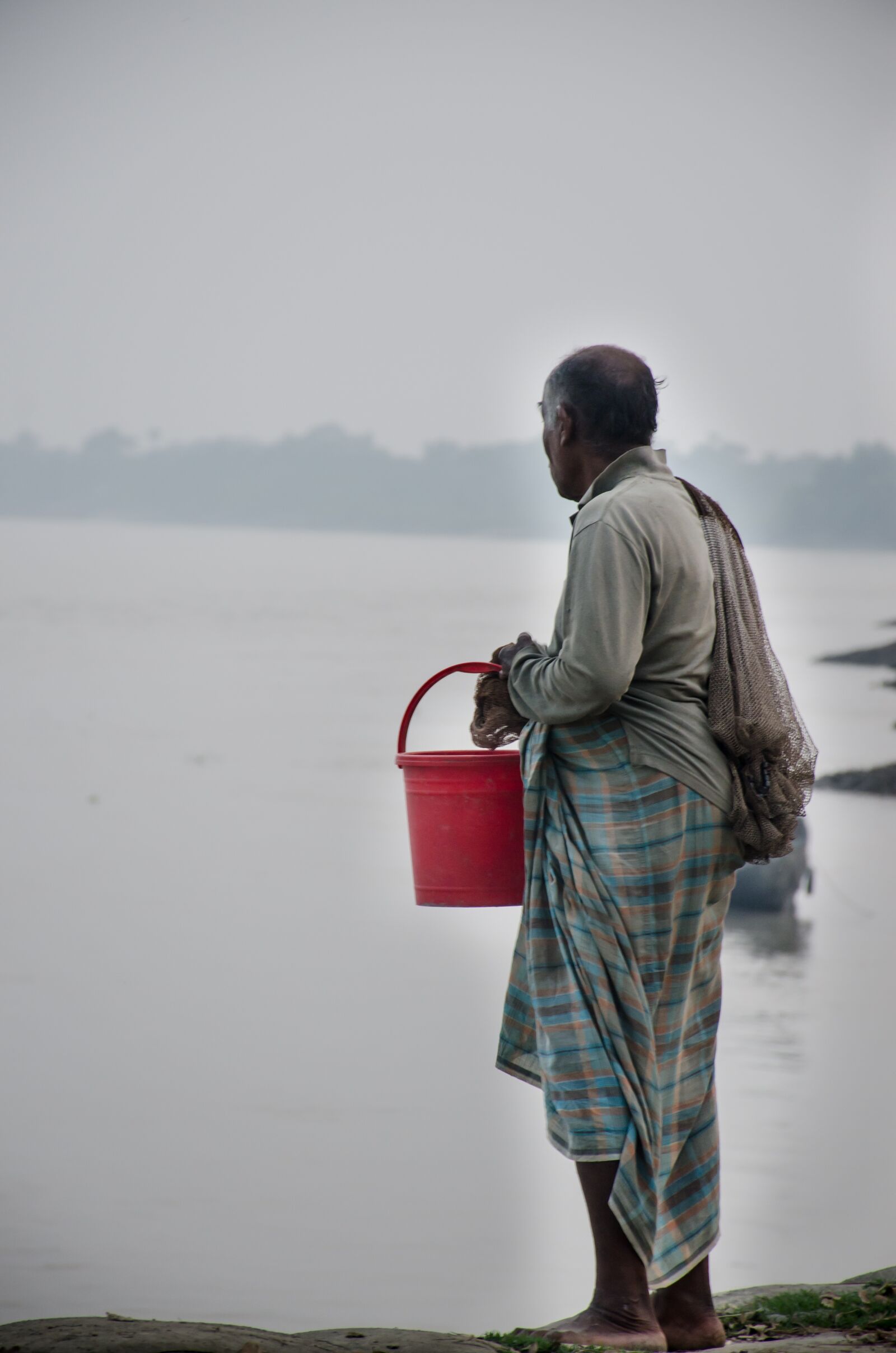 Nikon D7000 sample photo. Fisherman, waiting, fishing photography