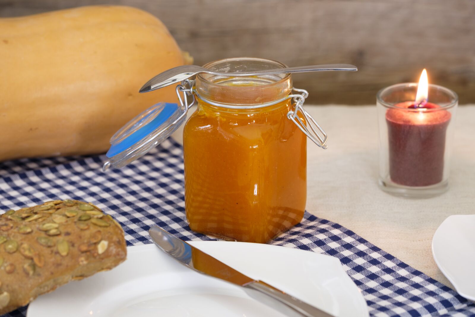 Fujifilm X-T2 + Fujifilm XF 80mm F2.8 R LM OIS WR Macro sample photo. Pumpkin jam, jam, spread photography