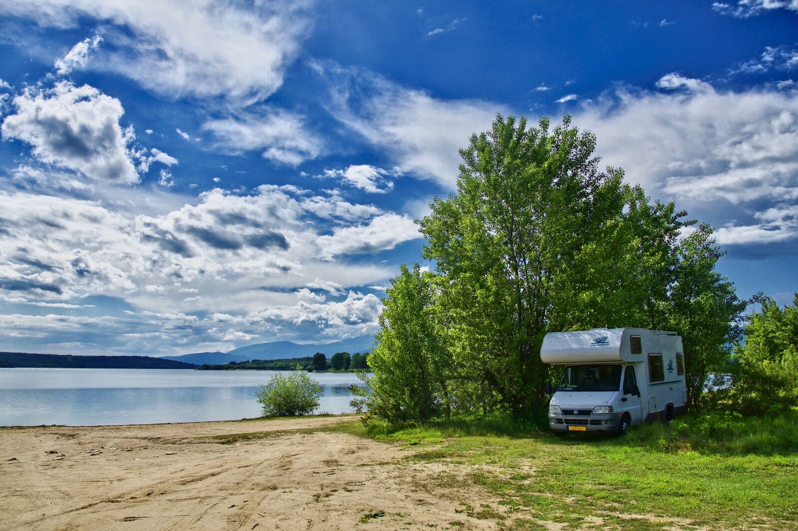 Sony a6500 sample photo. Camping, motorhome, solitude photography