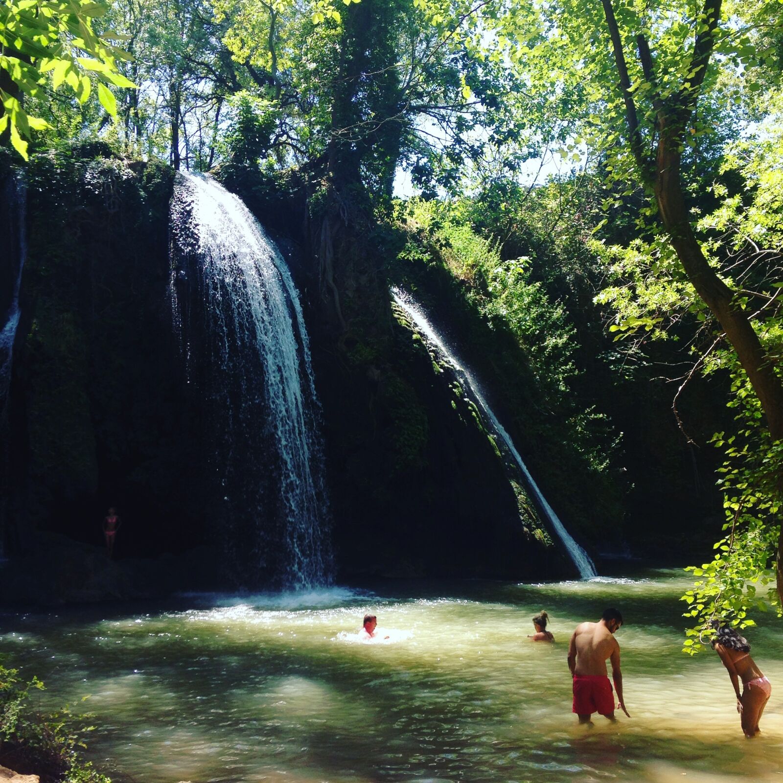 Apple iPhone 5c sample photo. Waterfall, france, nature photography