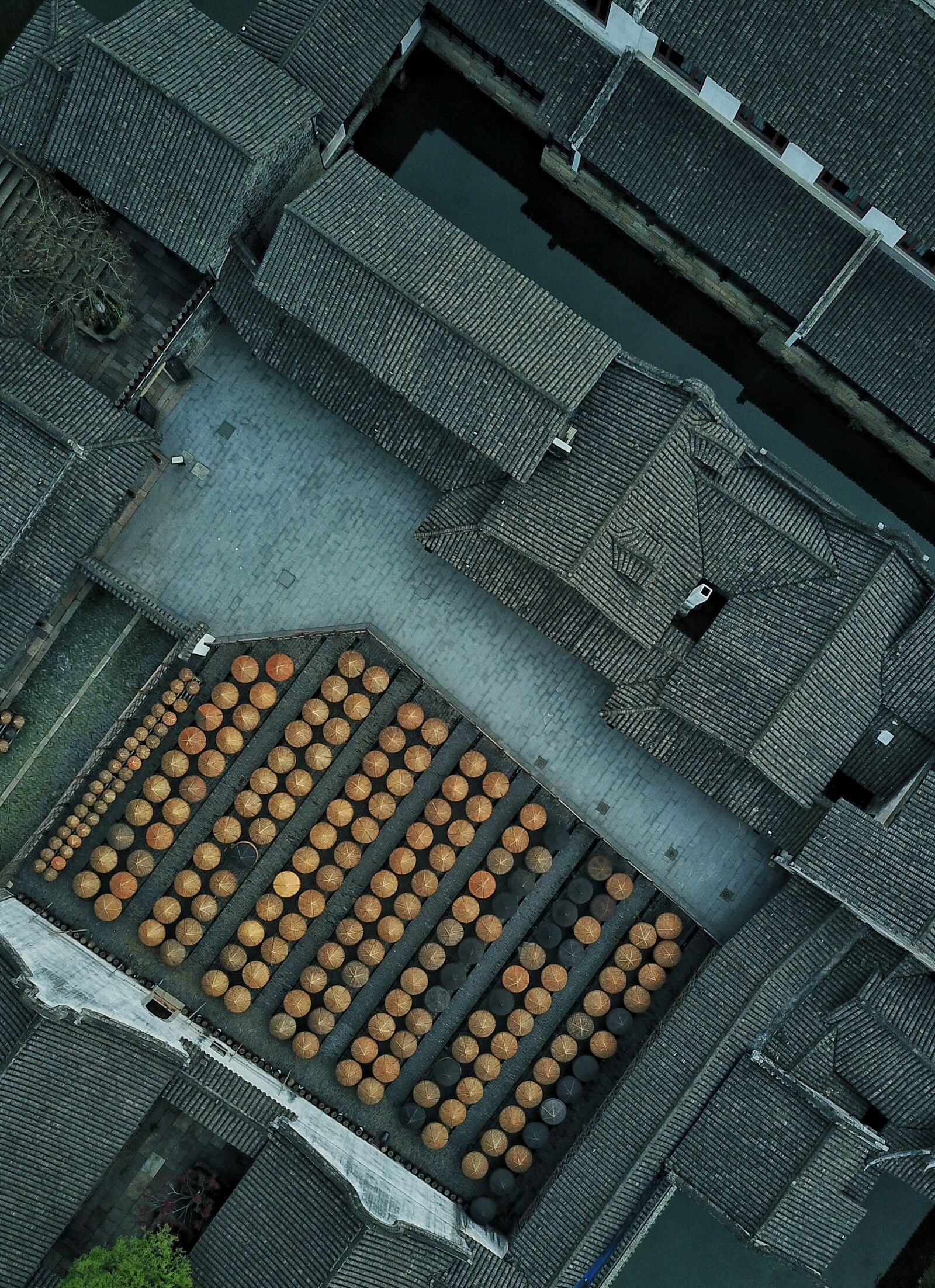 DJI FC220 sample photo. Aerial, wuzhen, tourism photography