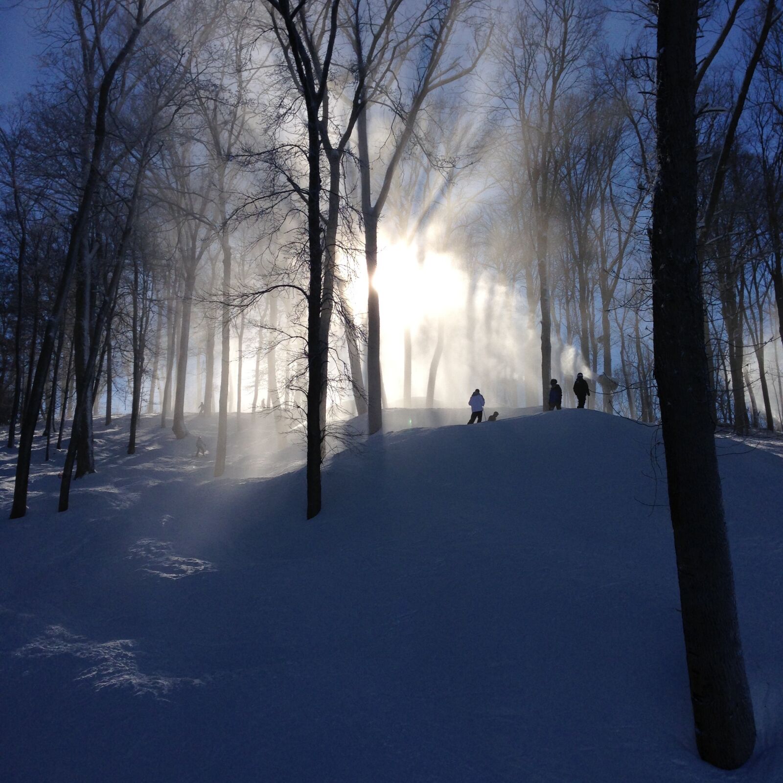 iPhone 5 back camera 4.12mm f/2.4 sample photo. Skiing, skiers, snowboarders photography