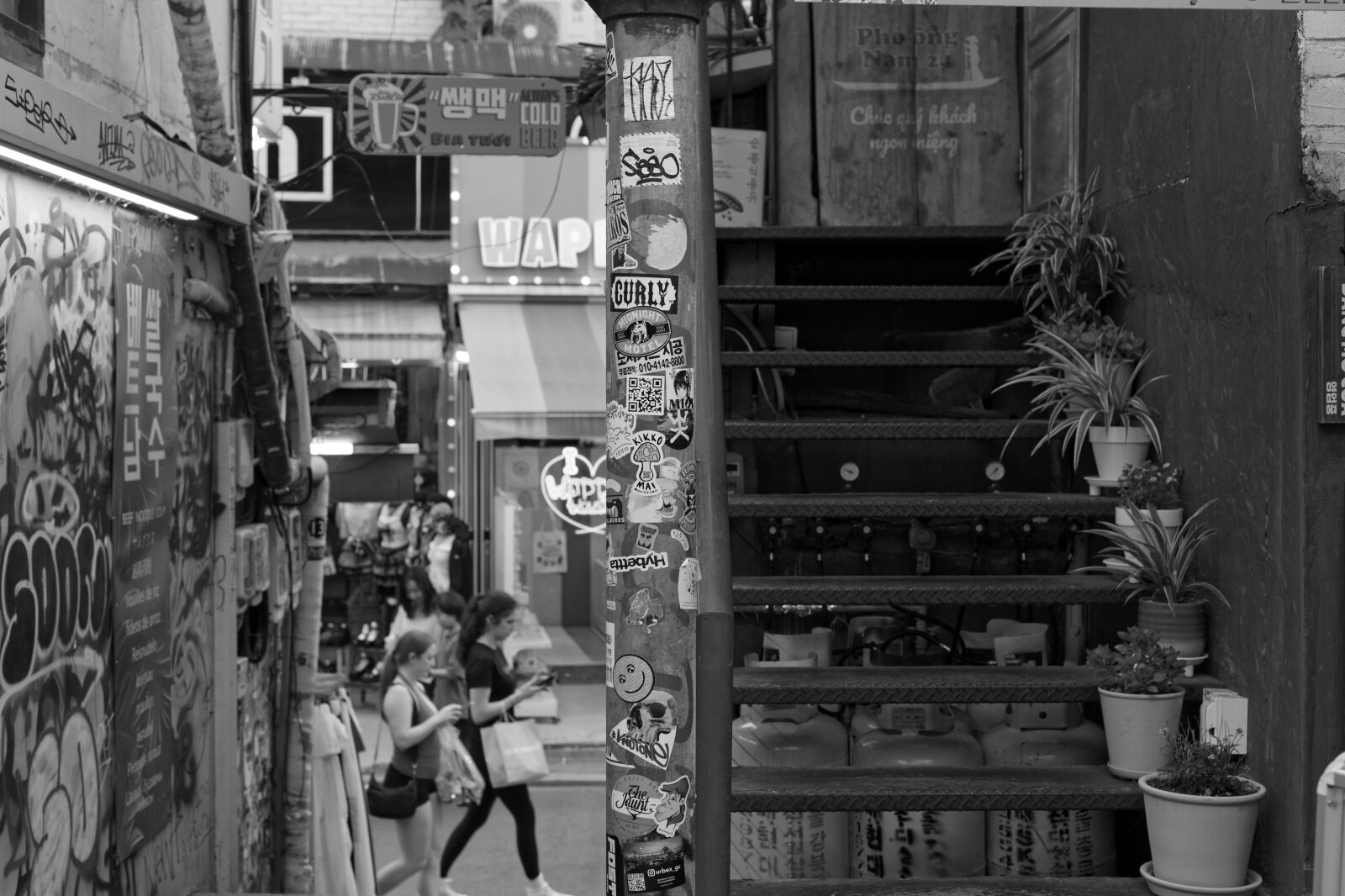 Canon EOS 6D + Canon EF 50mm F1.4 USM sample photo. Hongik university street in photography