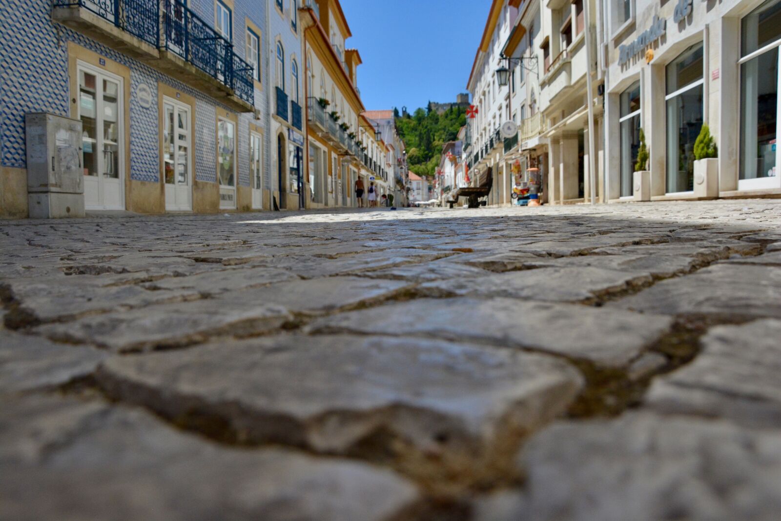 Nikon D5200 sample photo. Paving stones, downtown, summer photography