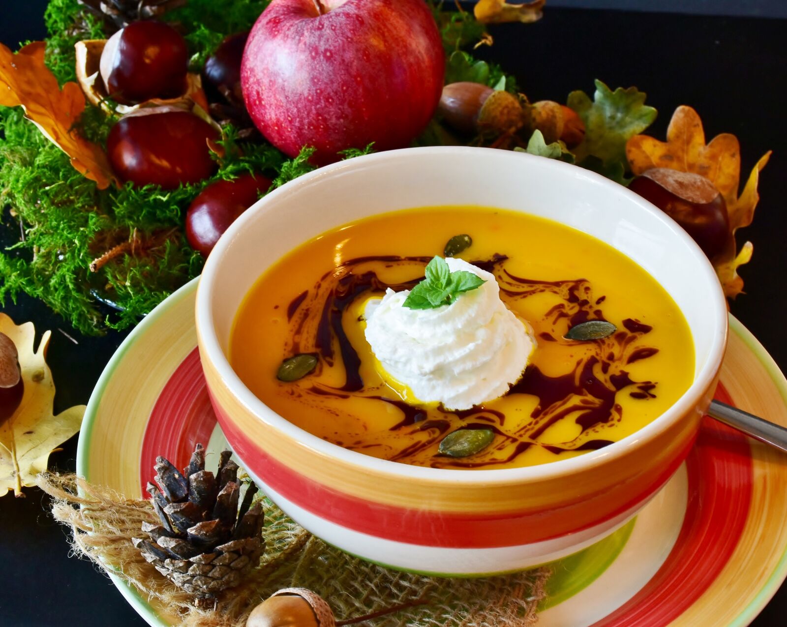 Nikon D7200 sample photo. Pumpkin soup, soup, hokkaido photography