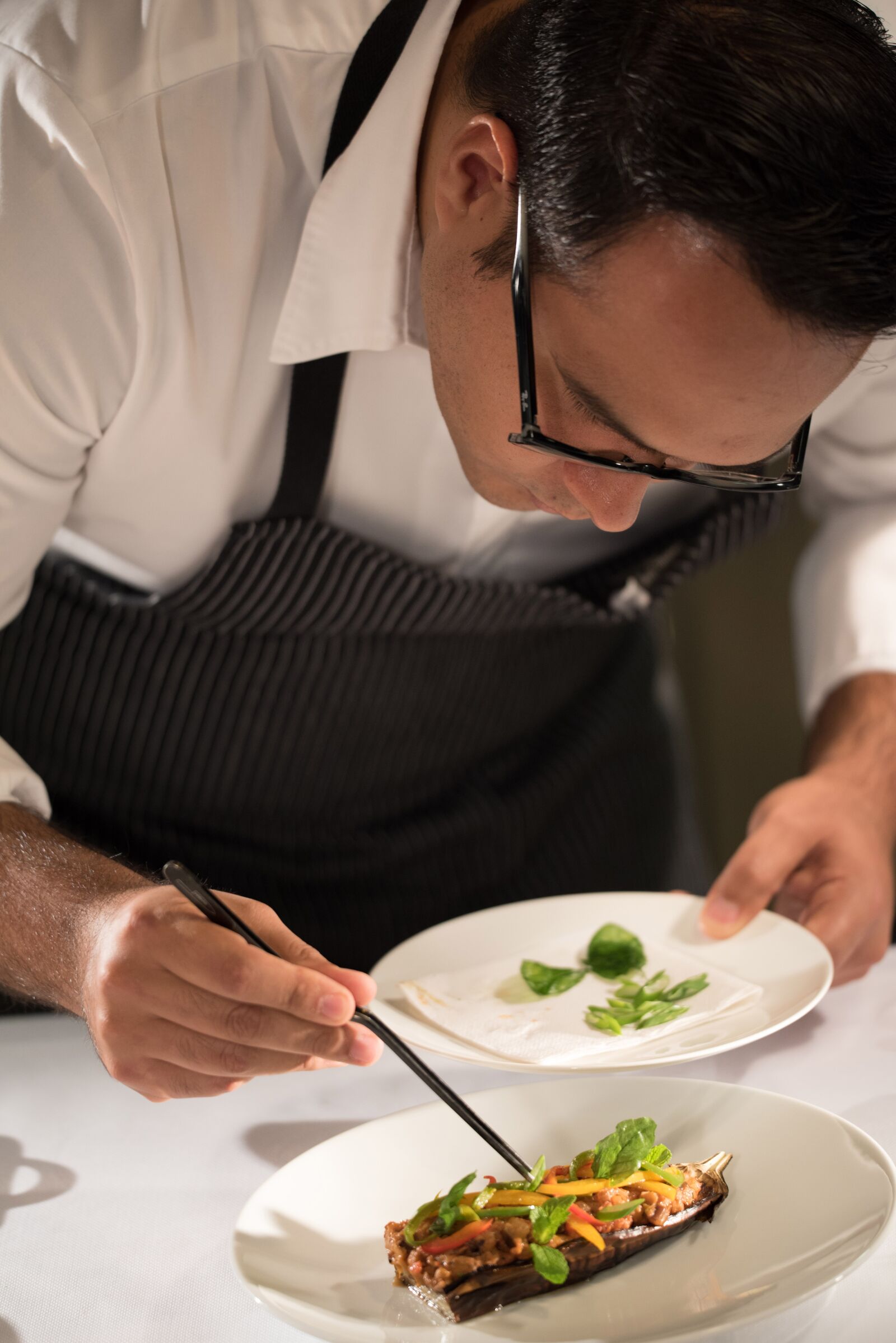 Nikon D750 sample photo. Platting, fine dining, vegan photography