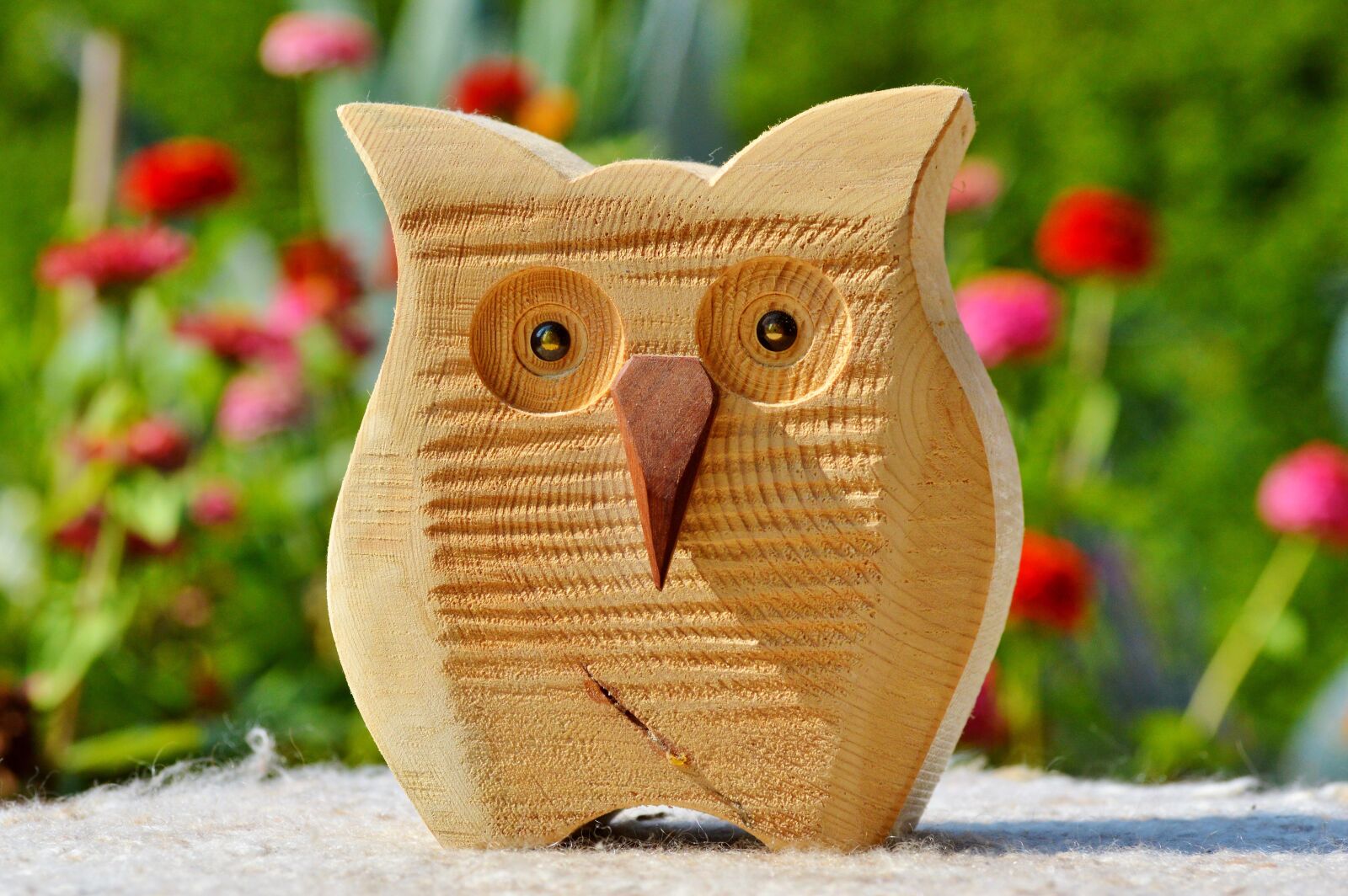 Nikon D3200 sample photo. Owl, wood owl, deco photography