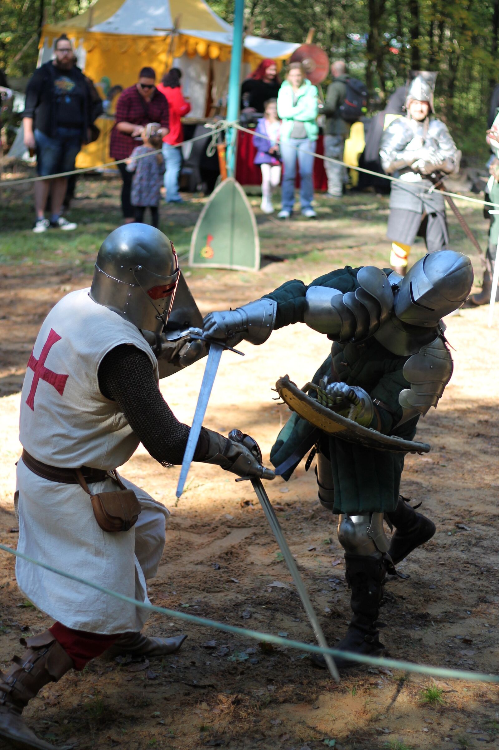 Canon EOS 1100D (EOS Rebel T3 / EOS Kiss X50) + Canon EF 50mm F1.8 II sample photo. Knights, tournament, fencing photography