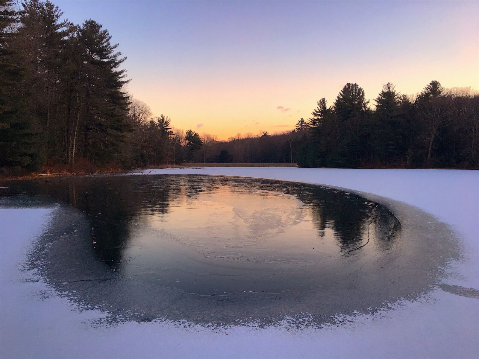 Apple iPhone 6s sample photo. Lake, frozen, ice photography