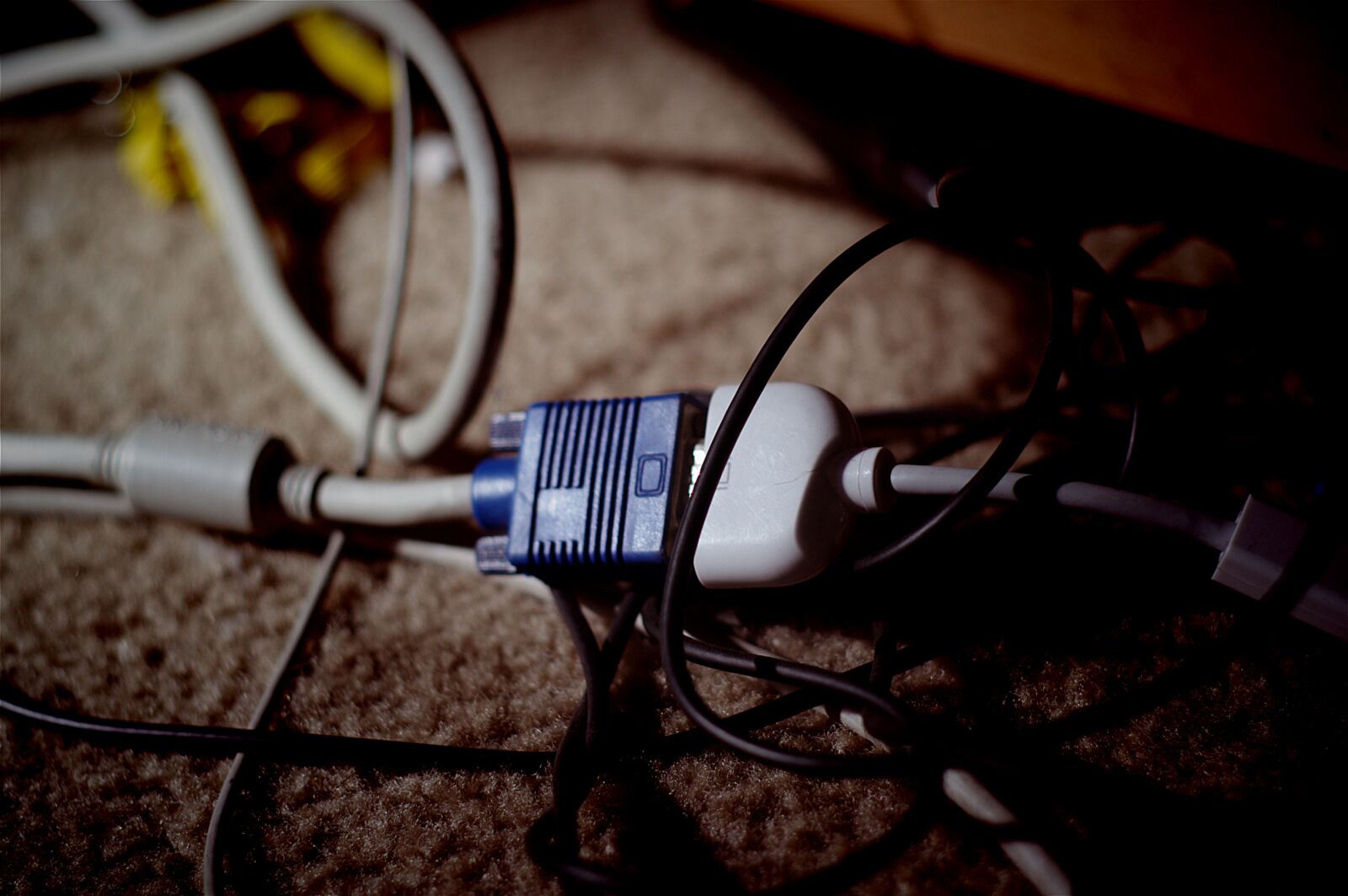 Pentax K-r + A Series Lens sample photo. Cable, carpet, computer, cables photography