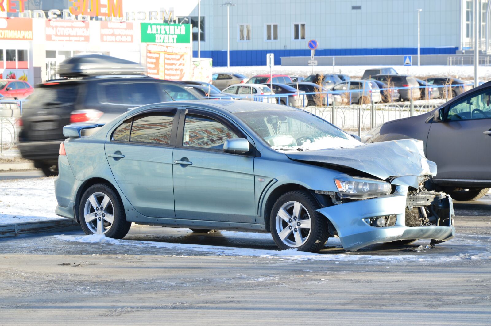 Nikon D3200 sample photo. Accident, machine, road photography