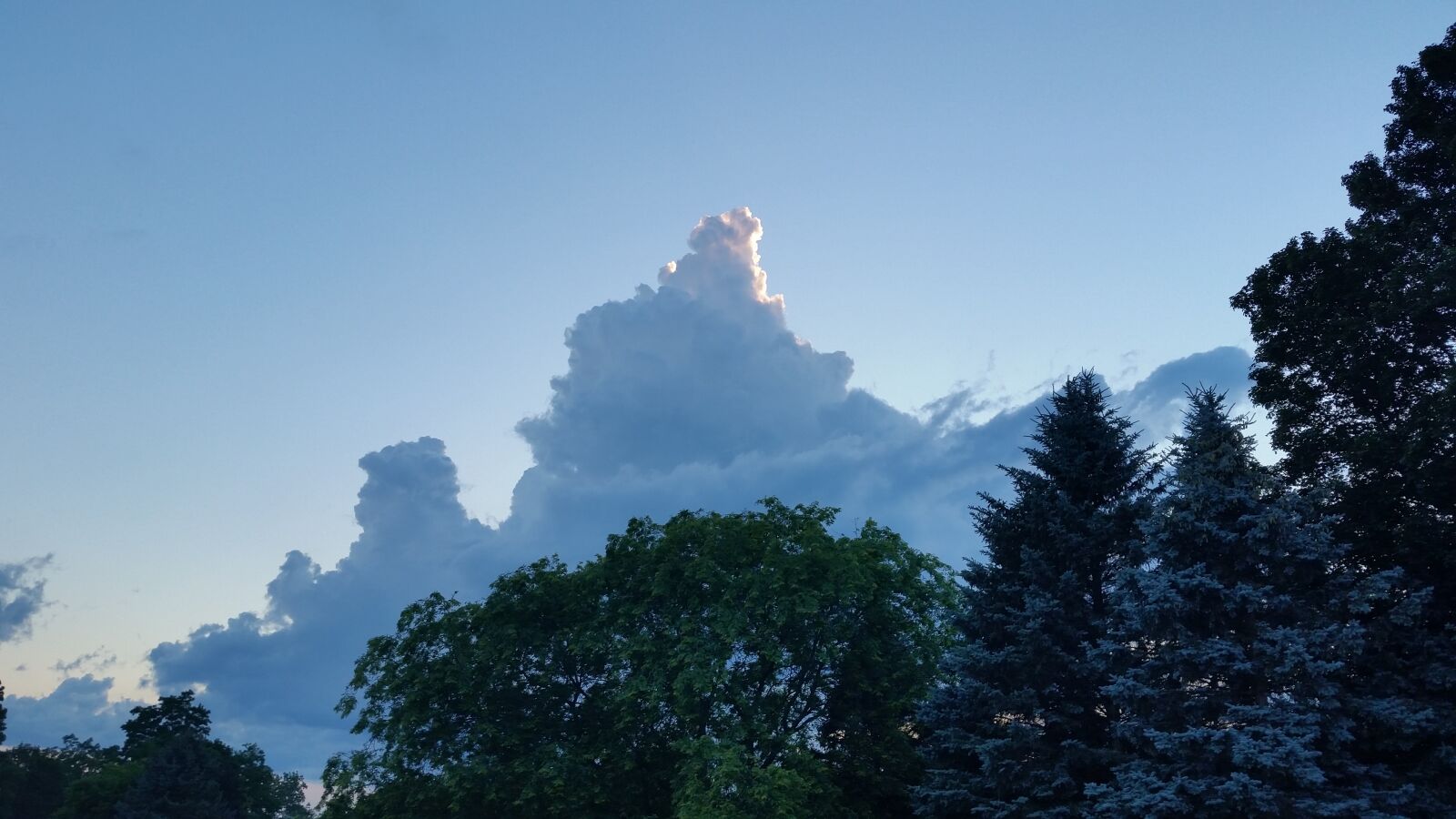 Samsung Galaxy S5 sample photo. Clouds, landscape, trees photography