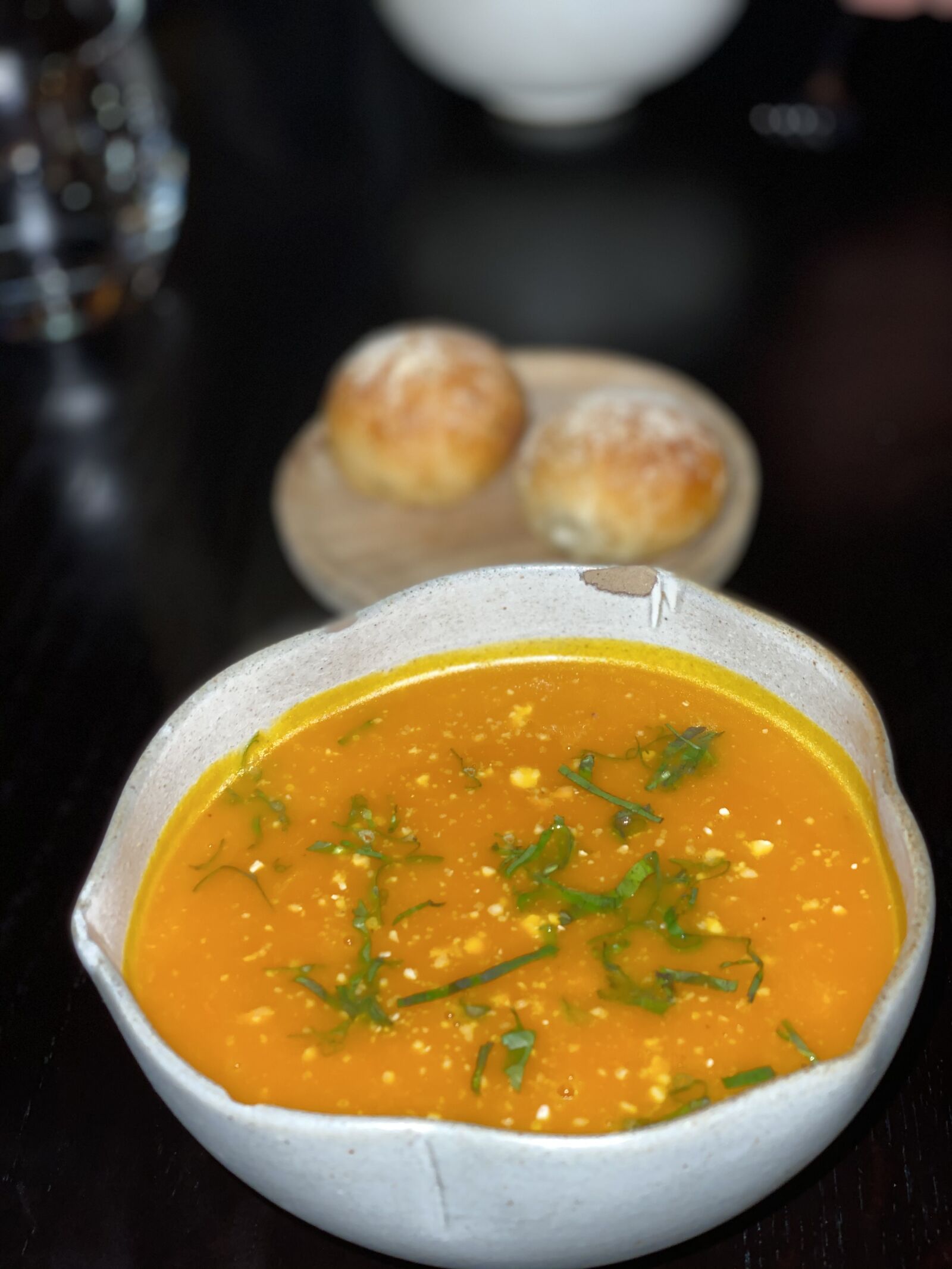 Apple iPhone 11 Pro sample photo. Soup carrot, orange, food photography