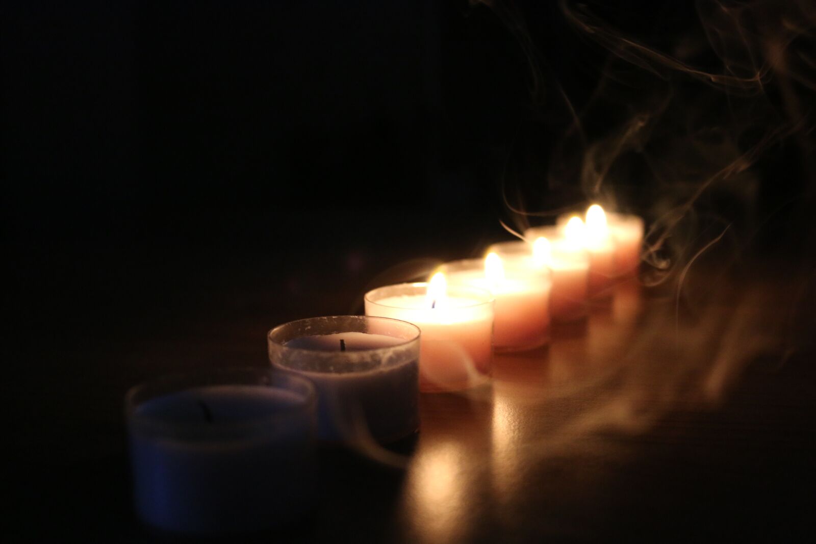 Canon EOS 70D sample photo. Candle, candlelight, smoke photography