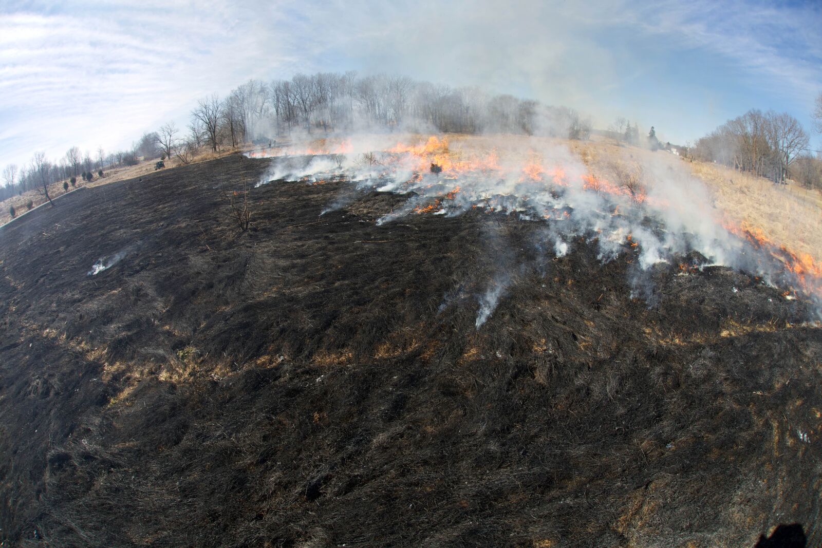Canon EOS 5D Mark III sample photo. Fire, crew, burns, fields photography
