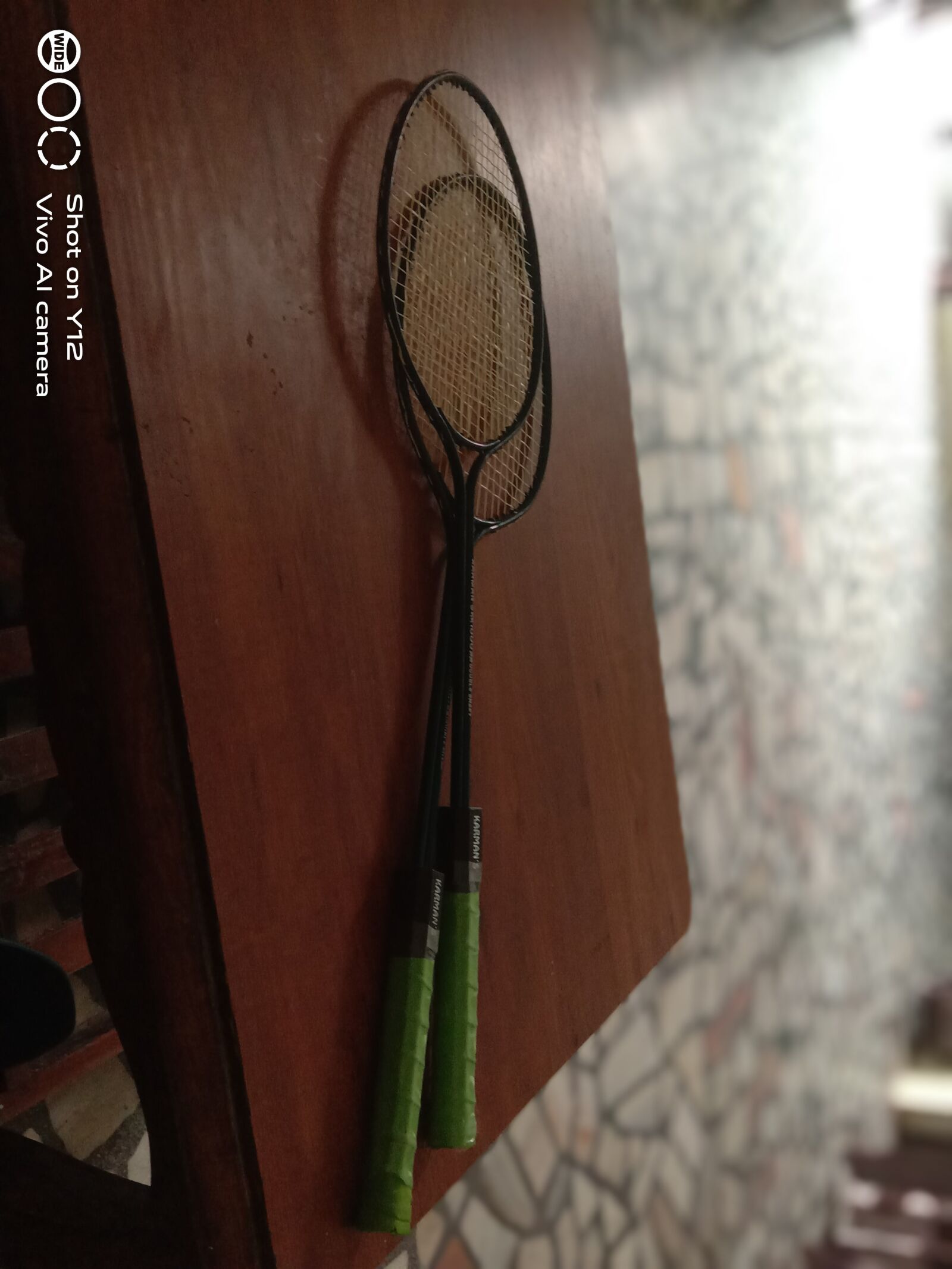 vivo 1904 sample photo. Rackets, badminton, bokeh photography