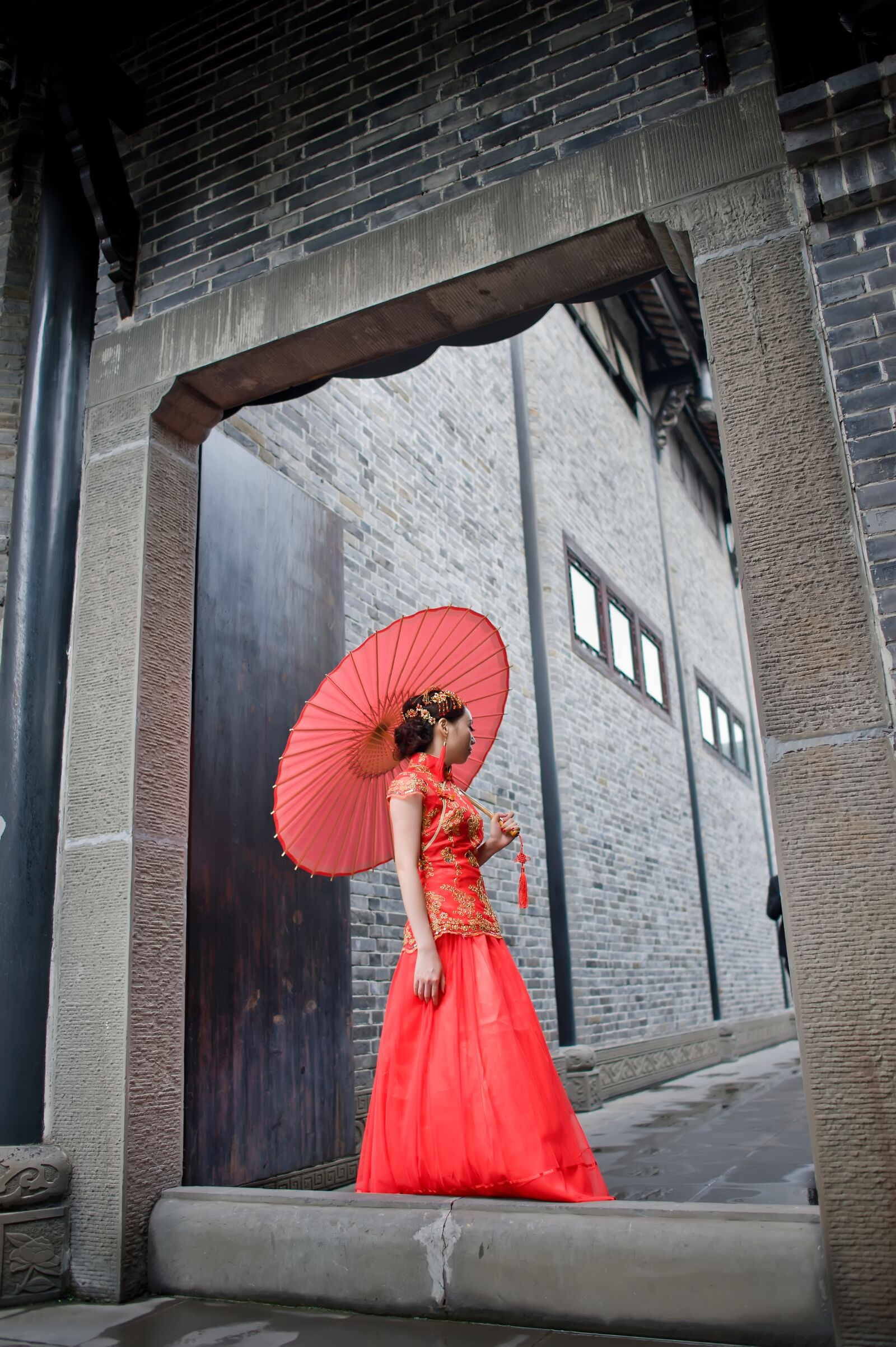 Nikon D700 sample photo. China wind, wedding, asia photography