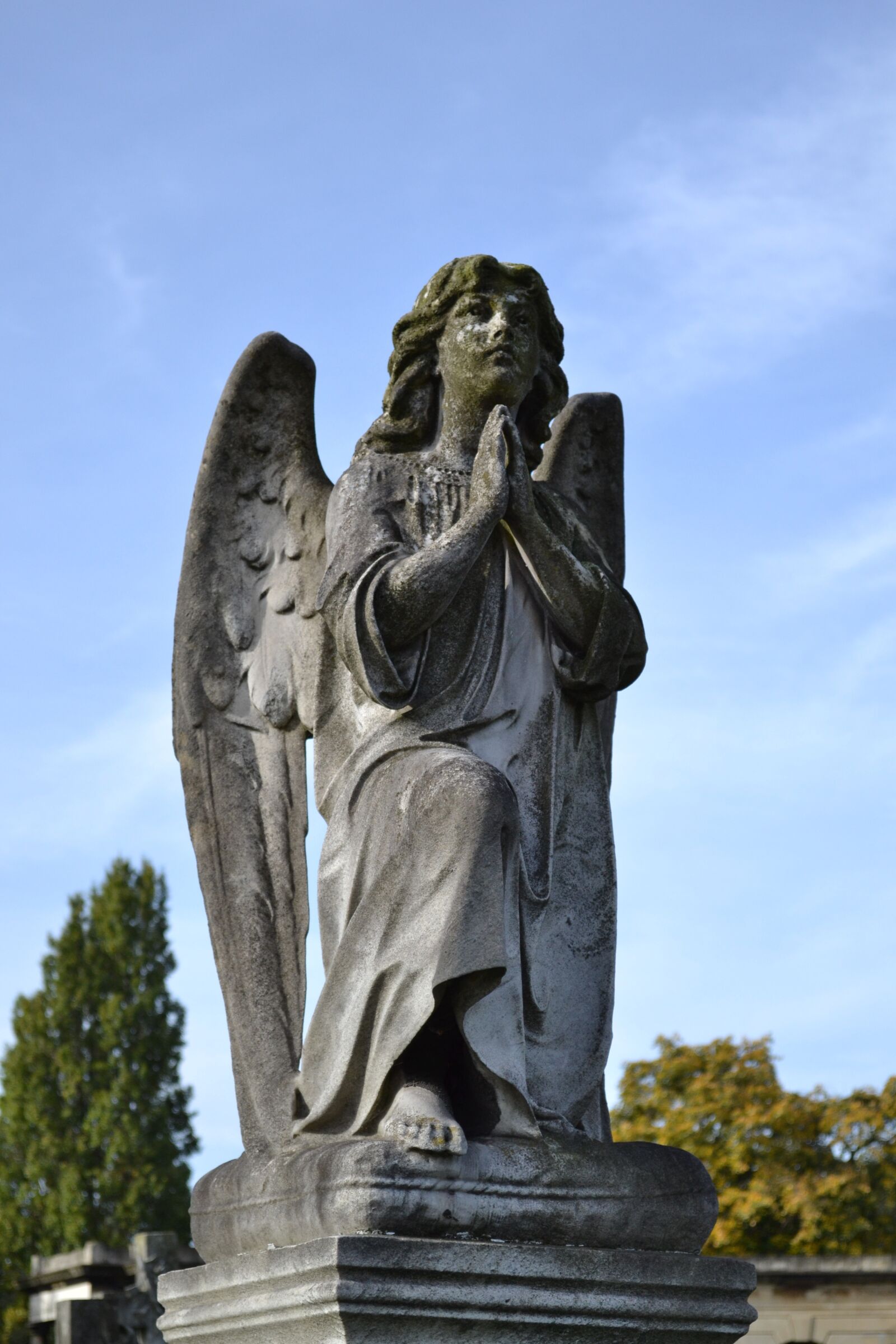 Nikon D3100 sample photo. Angel, cemetery, london photography