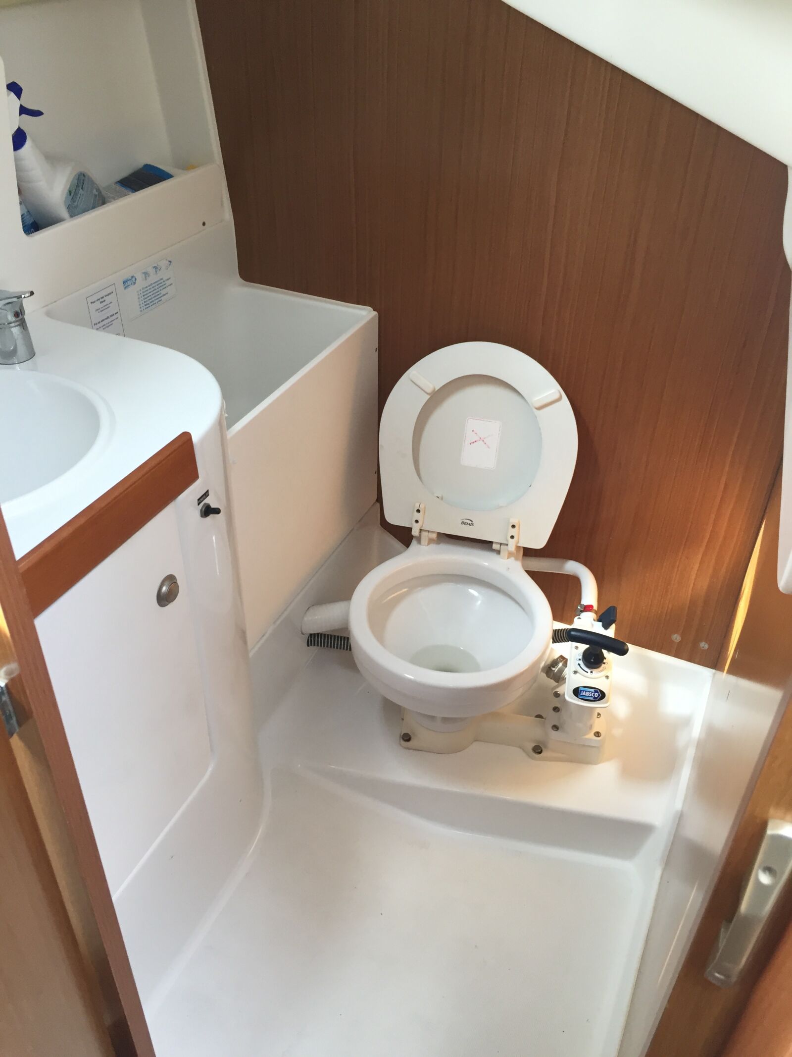 Apple iPhone 6 sample photo. Sailboat, bathroom, boat photography