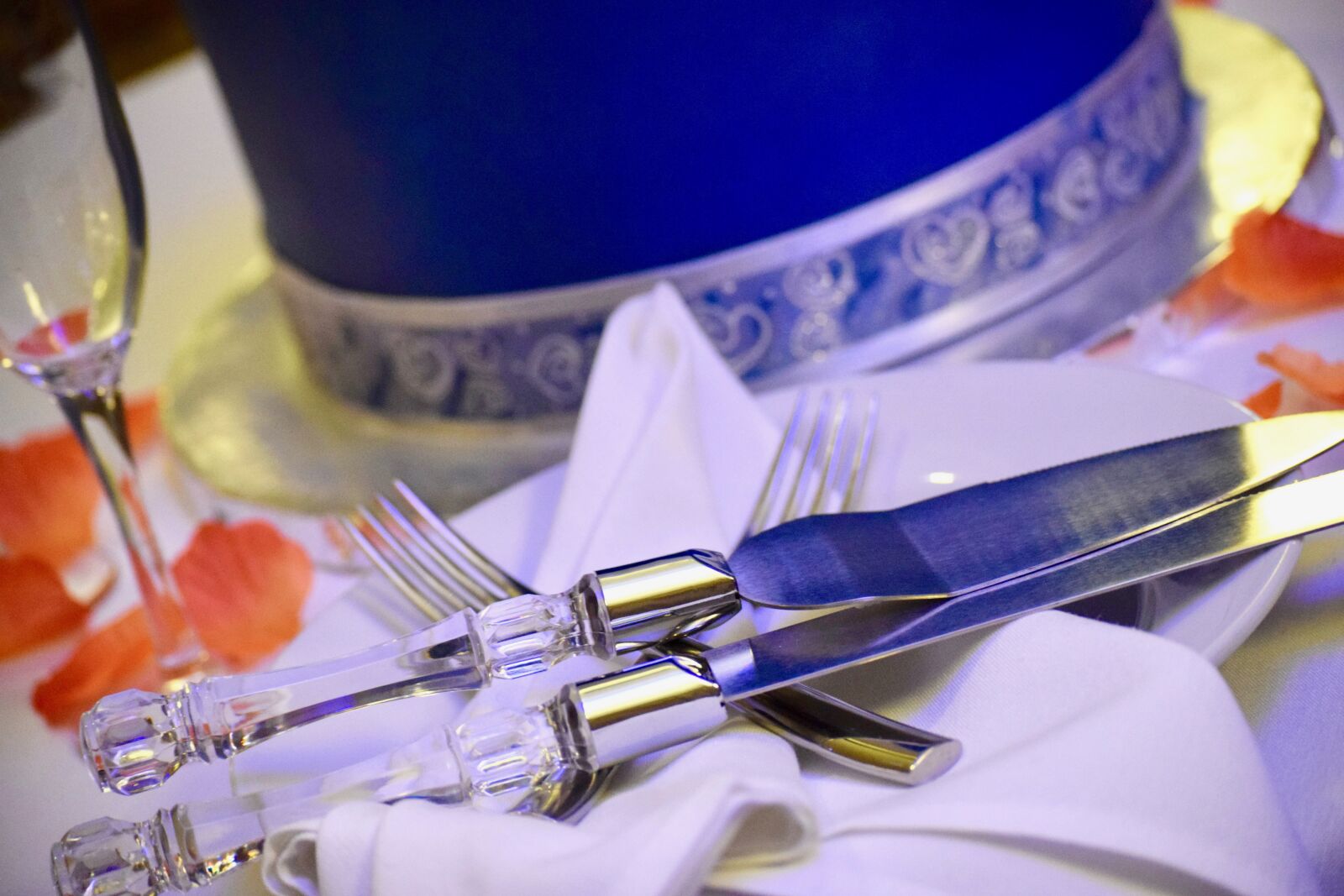 Nikon D3300 sample photo. Wedding, blue, white photography