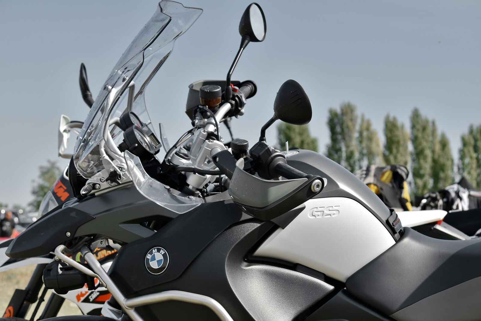 Nikon D5500 sample photo. Motorbike, parking lot, side photography