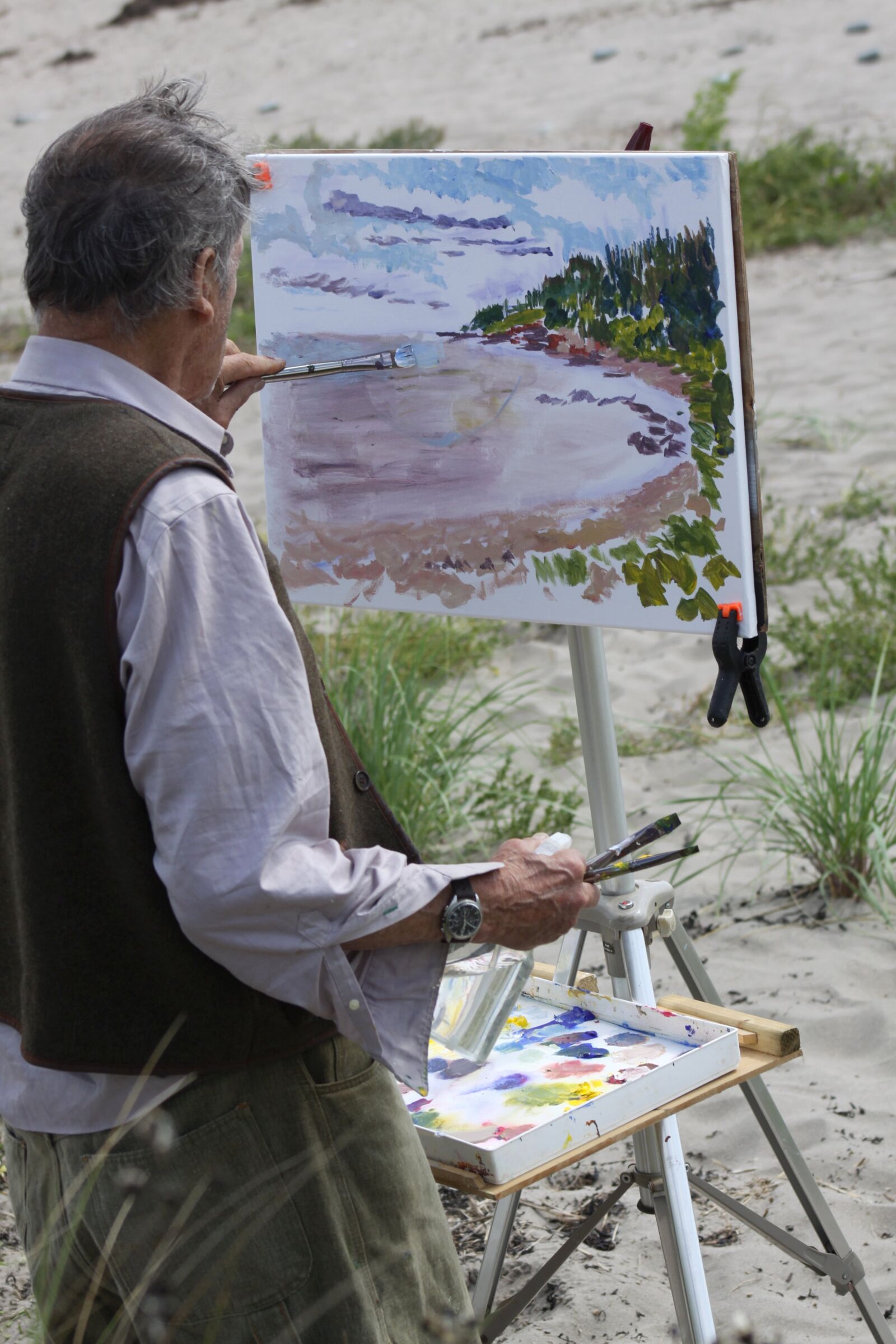 Canon EOS 50D sample photo. Artist, painting, outdoors photography