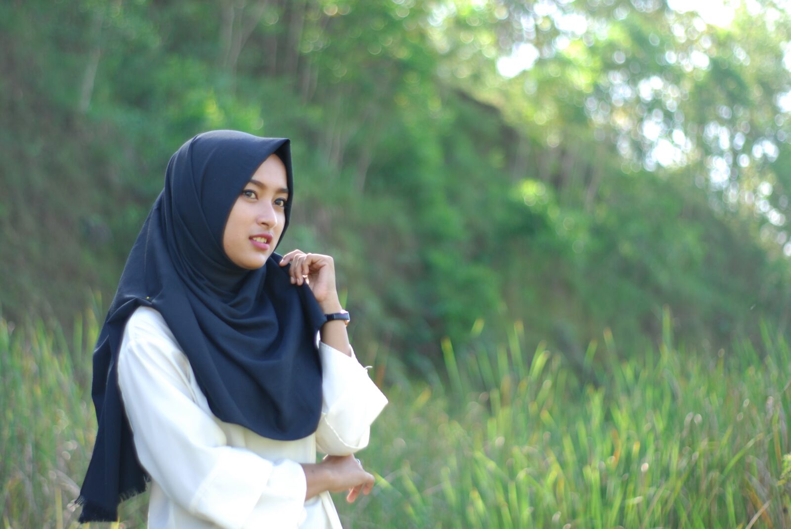 Nikon D200 sample photo. Hijab, indonesia, religion photography