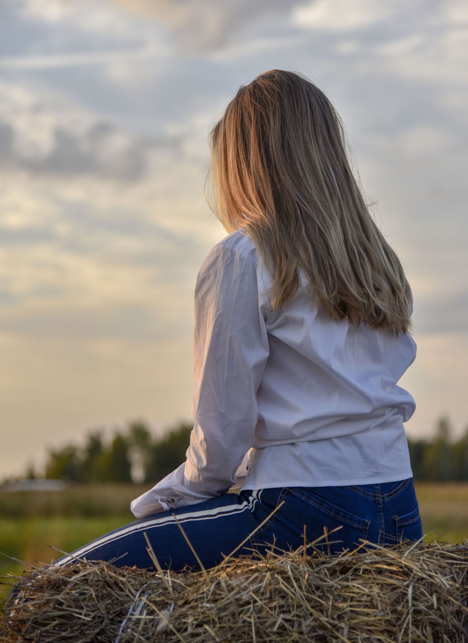 Nikon D750 sample photo. Girl, sunset, sun photography