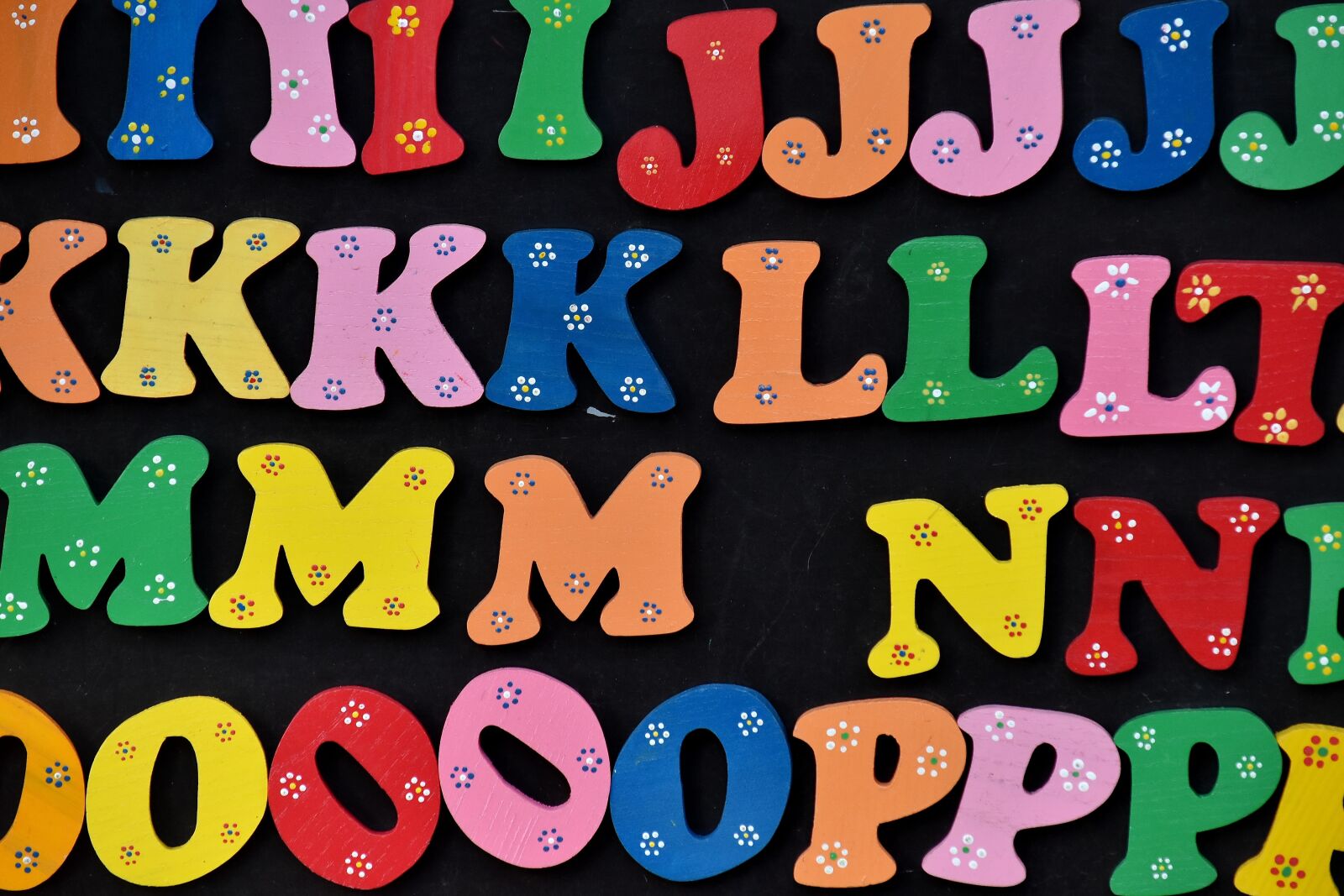 Nikon D5500 sample photo. Alphabet, blackboard, colorful, wooden photography