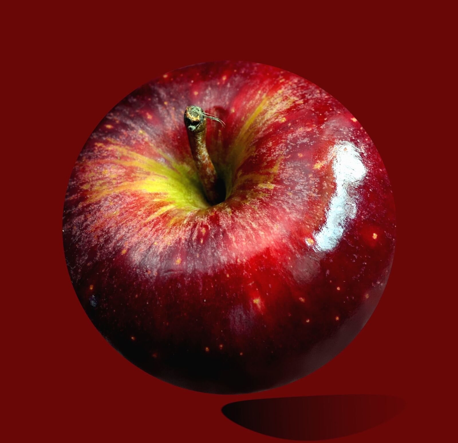 Nikon D5100 sample photo. Apple, peduncle, fruit, food photography