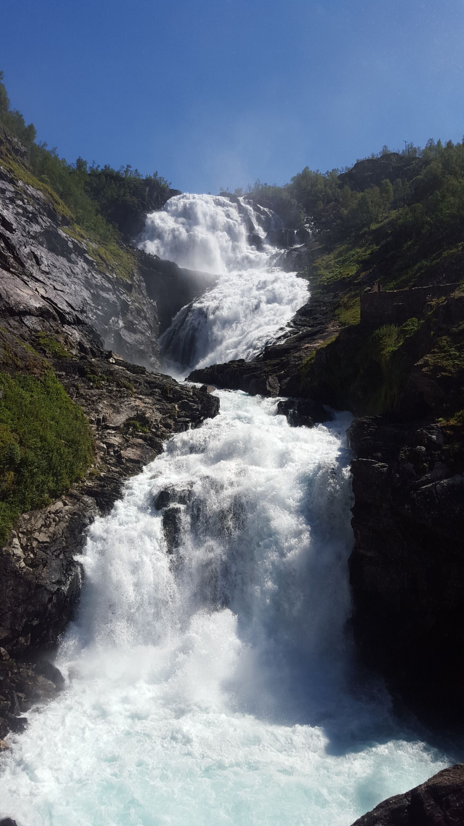 Samsung Galaxy S6 sample photo. Waterfall, fall, norway photography