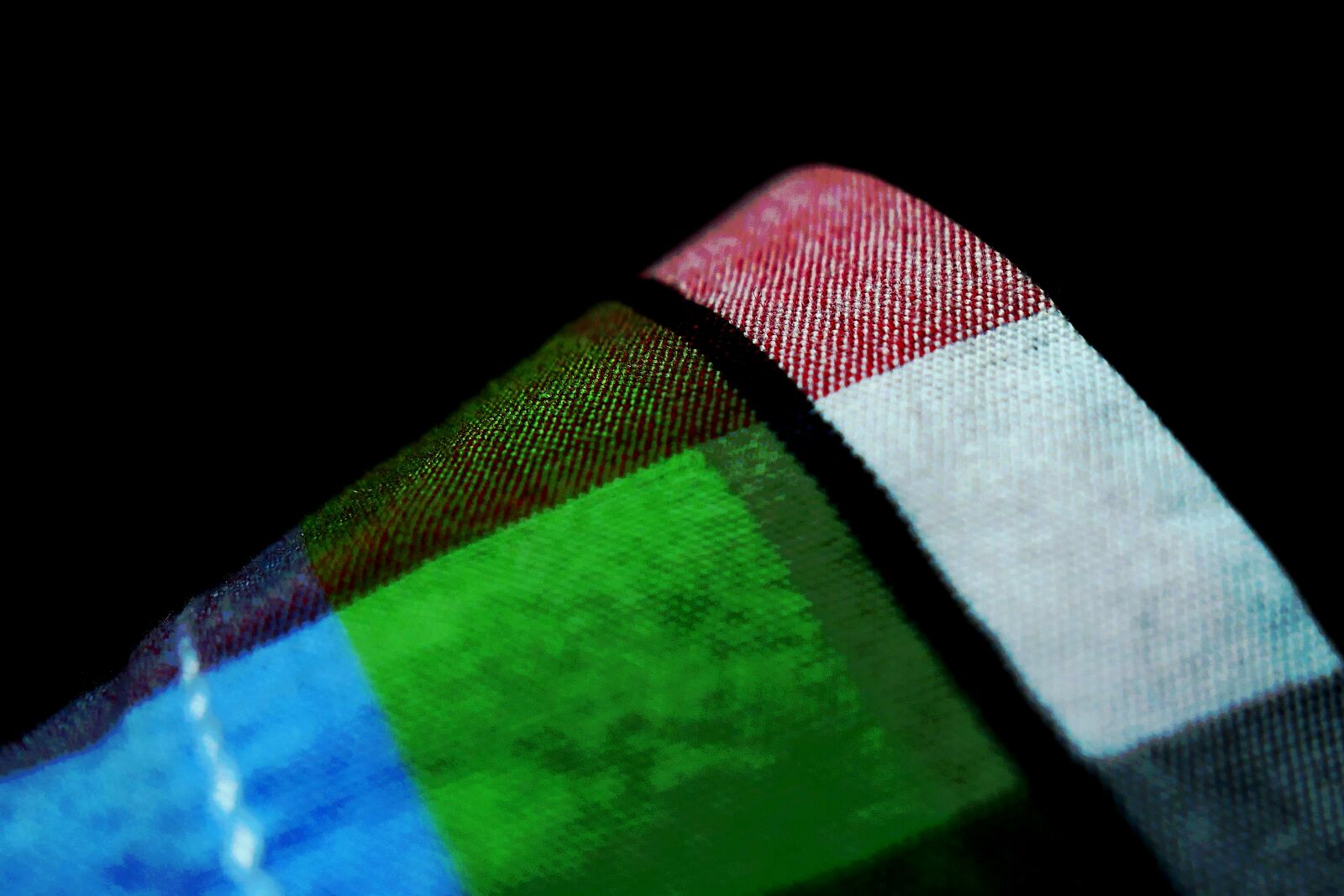 Panasonic Lumix DMC-LX10 (Lumix DMC-LX15) sample photo. Fabric, diamonds, plaid fabric photography