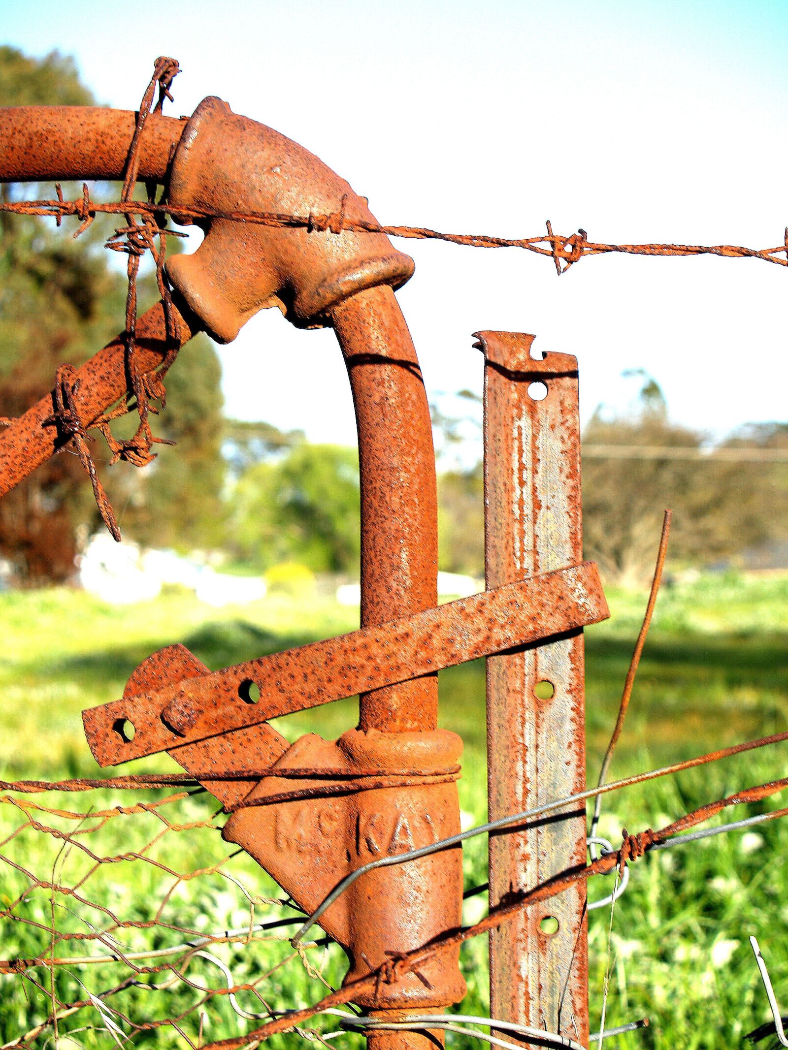 Olympus E-330 (EVOLT E-330) sample photo. Farm, country, gate photography