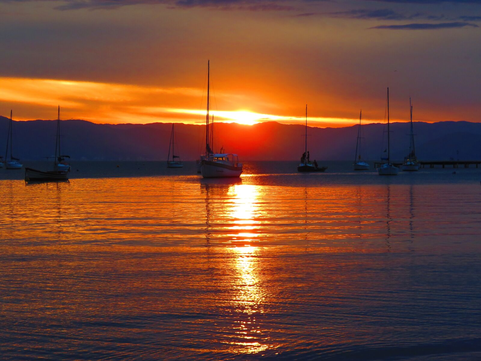 Canon PowerShot SX60 HS sample photo. Sunset, body of water photography