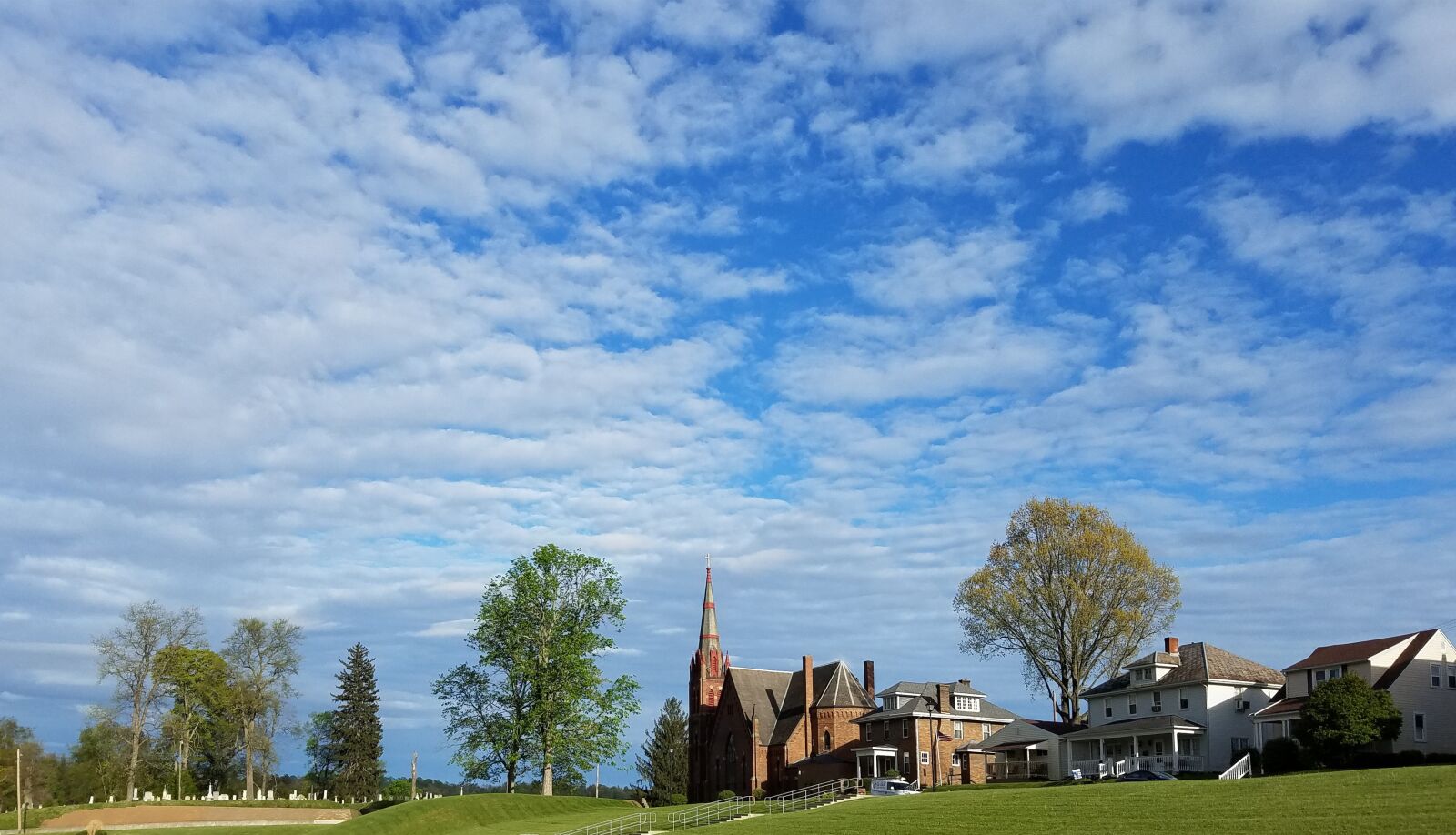 Samsung Galaxy S7 sample photo. Catholic, church, clouds photography