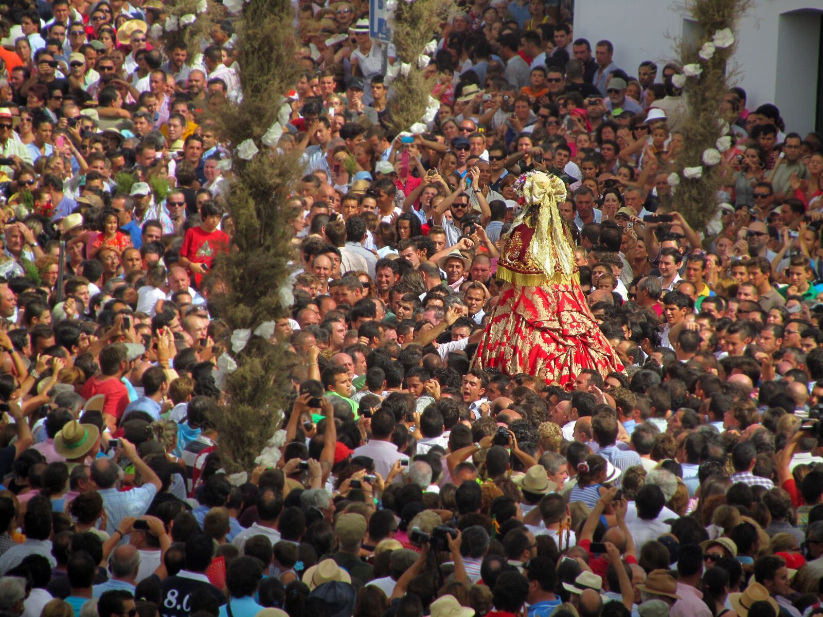 Canon PowerShot SX210 IS sample photo. Pilgrims, worship, procession photography