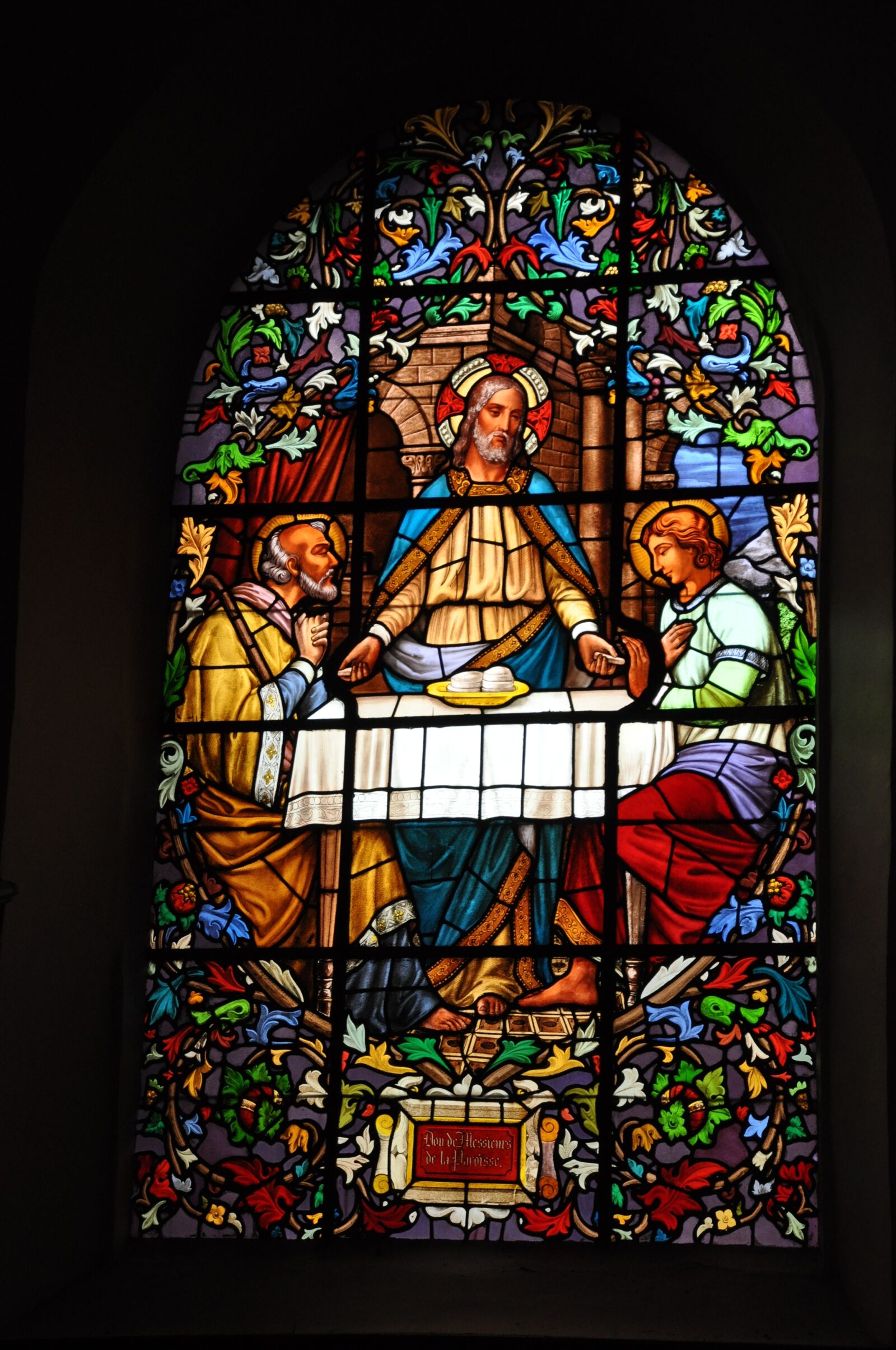 Nikon D90 sample photo. Stained glass windows, church photography