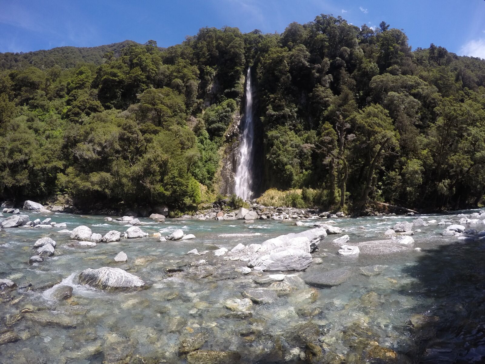 GoPro HERO4 Black sample photo. Waterfall, trees, river photography