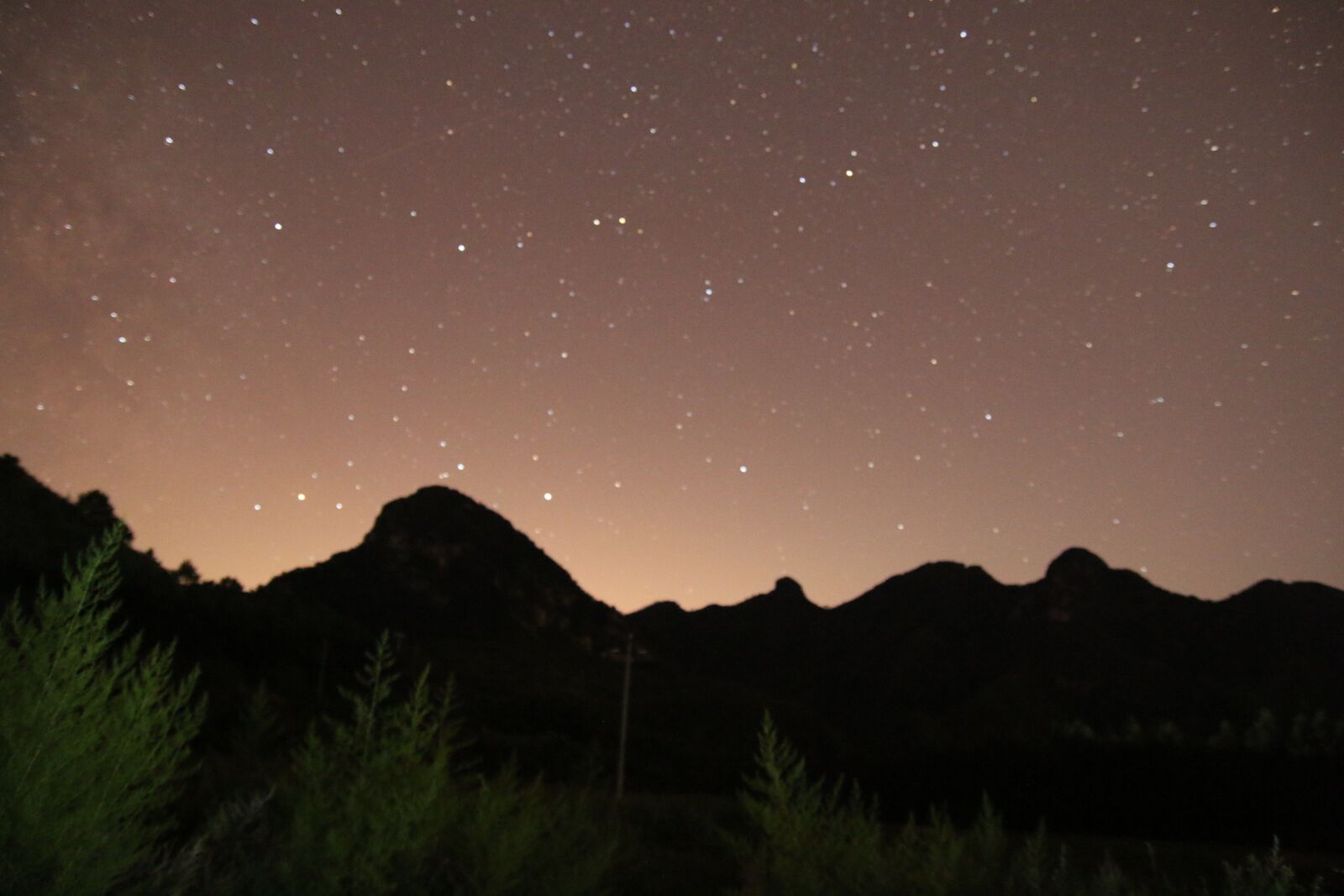 Canon EOS 70D sample photo. Starry sky, night view photography