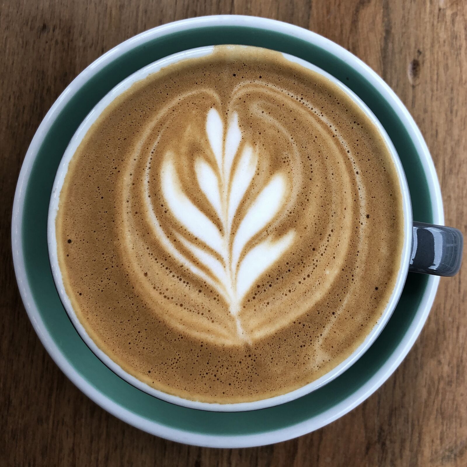 iPhone 8 back camera 3.99mm f/1.8 sample photo. Coffee, cappuccino, froth photography