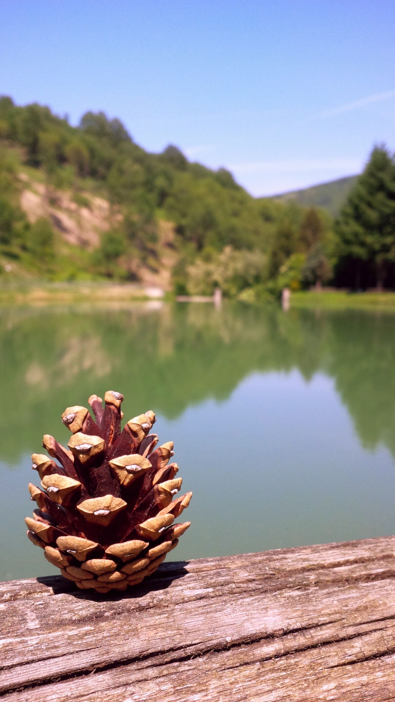 BlackBerry Z10 sample photo. Cone, lake, mountain photography