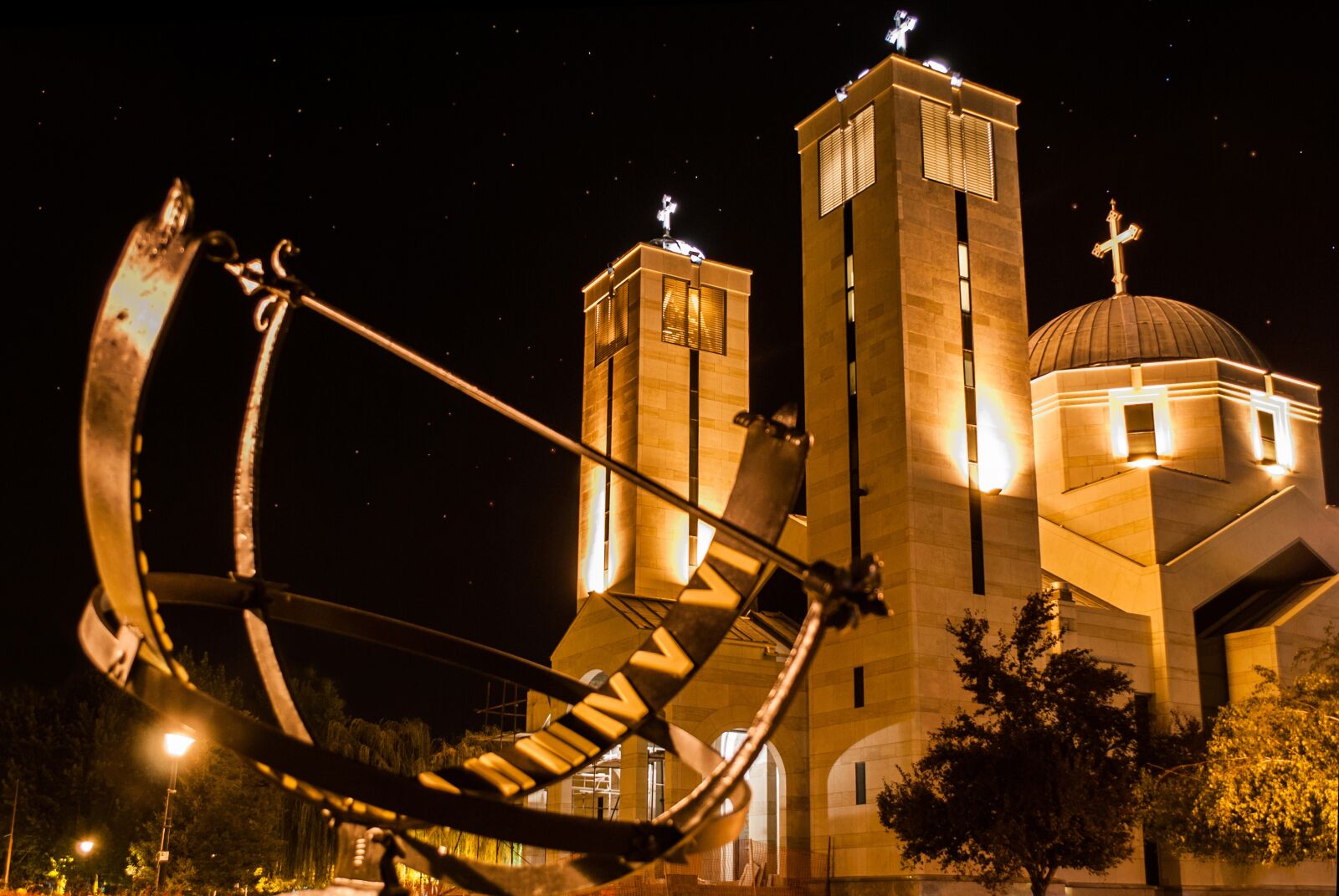 Nikon D3000 sample photo. Orthodox church, night, church photography