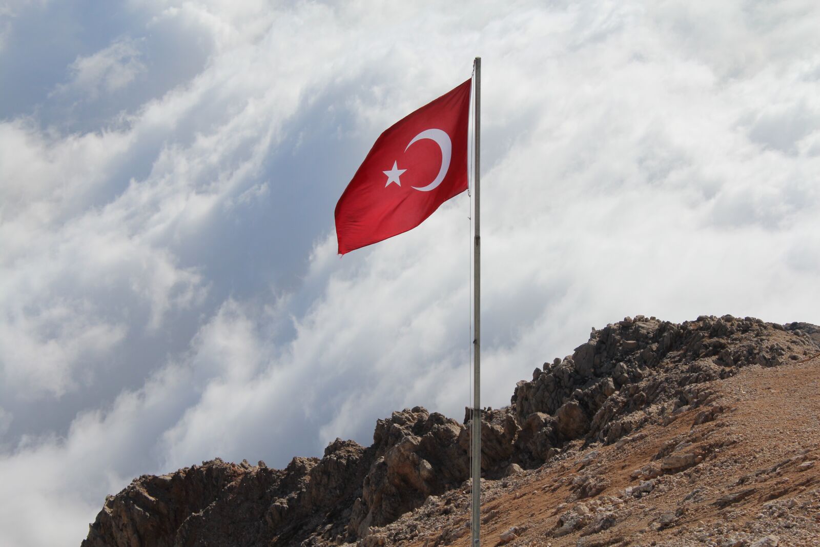 Canon EOS 600D (Rebel EOS T3i / EOS Kiss X5) + Canon EF-S 17-85mm F4-5.6 IS USM sample photo. Flag, turkey, red photography