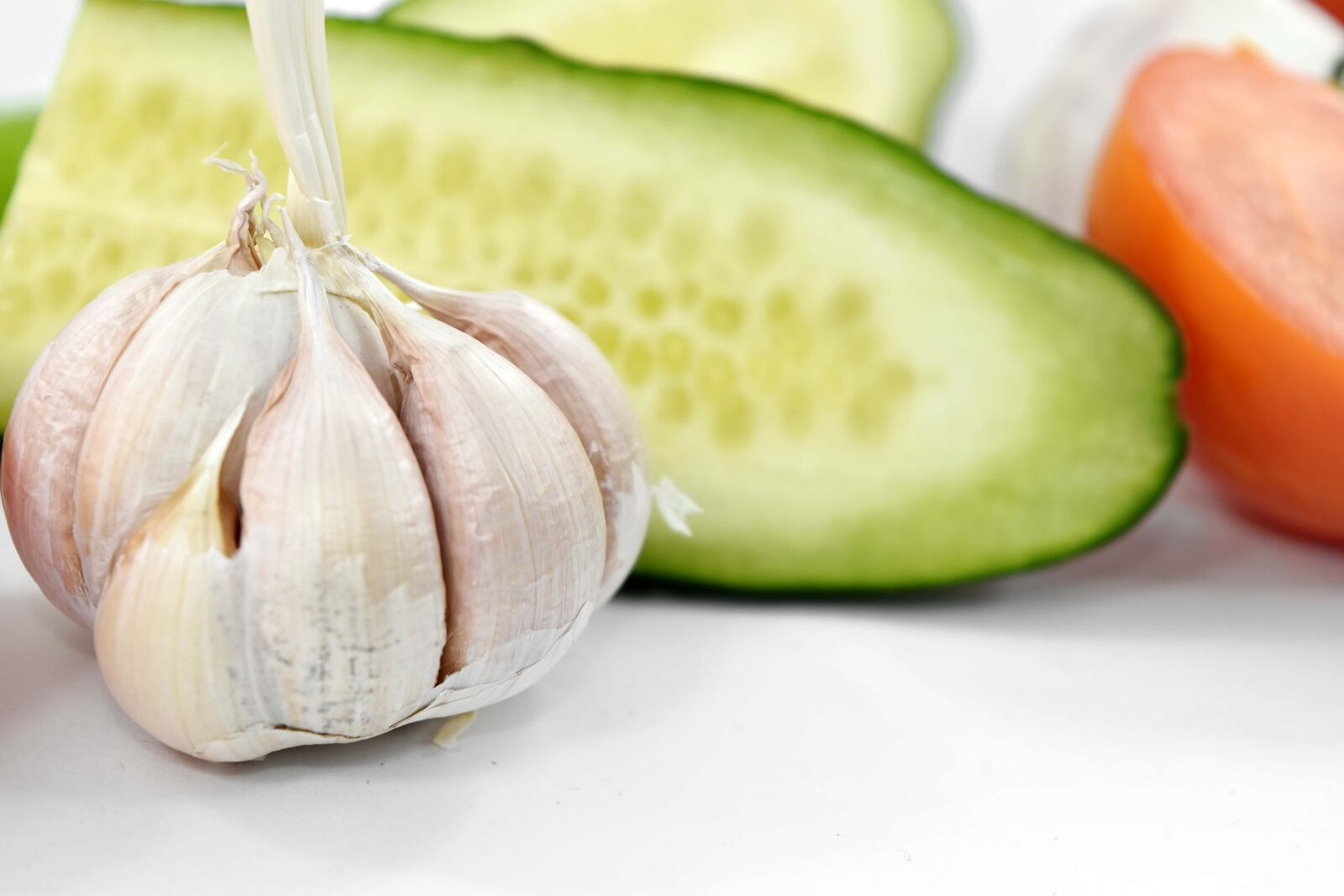 Nikon D5500 sample photo. Close-up, cross section, cucumber photography