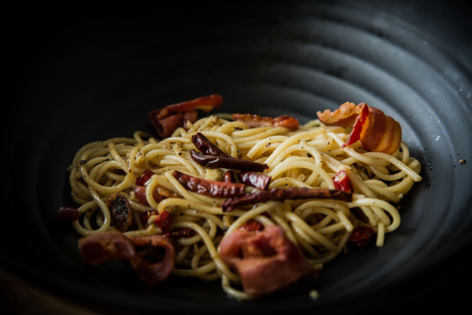 Canon EF 24-105mm F4L IS USM sample photo. Surat thani, spaghetti, food photography