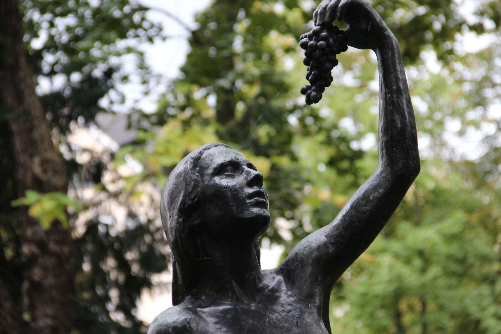 Canon EF-S 18-135mm F3.5-5.6 IS sample photo. Sculpture, park, bad kreuznach photography
