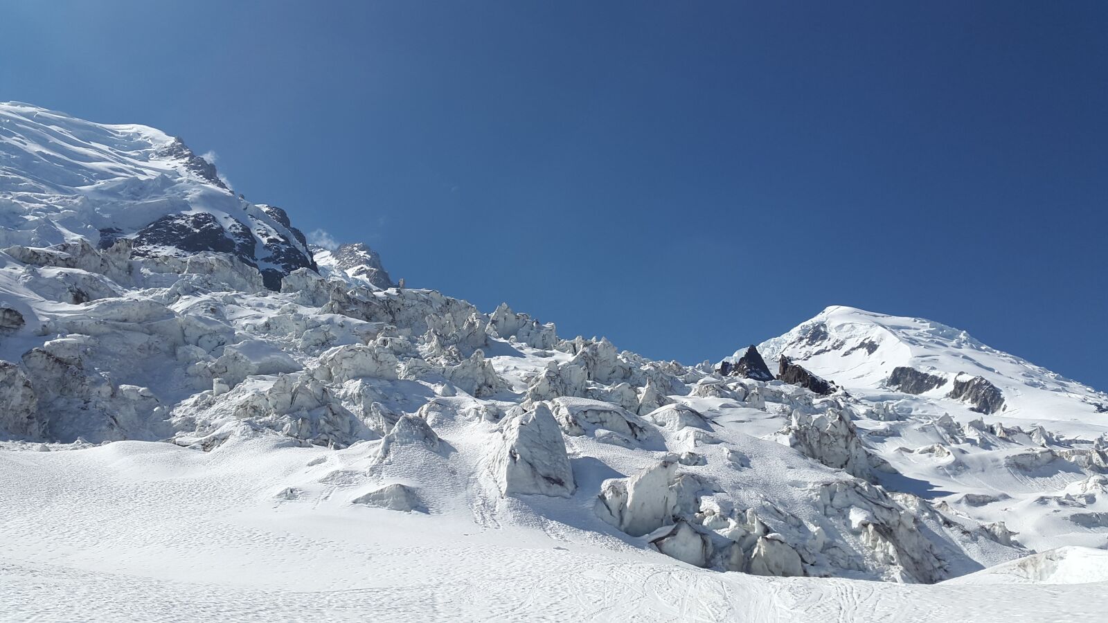Samsung Galaxy Alpha sample photo. Bossons glacier, la jonction photography