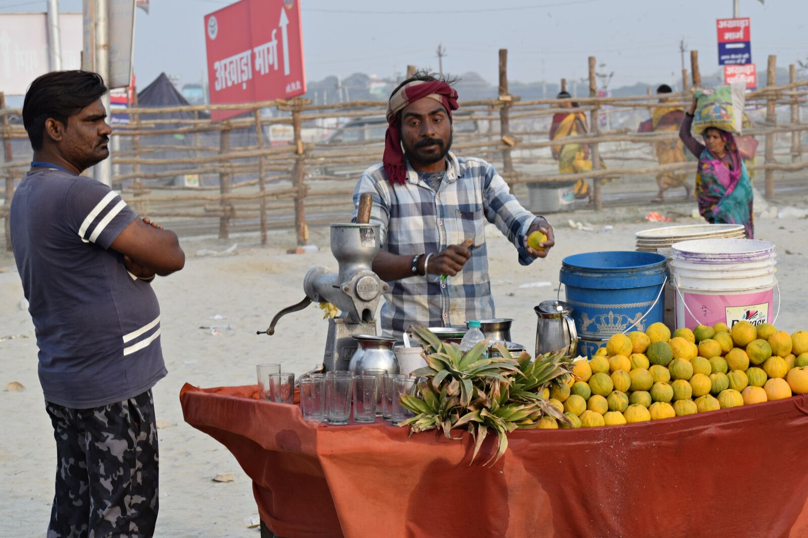 Nikon D3300 sample photo. Fruits, juice, vendor photography