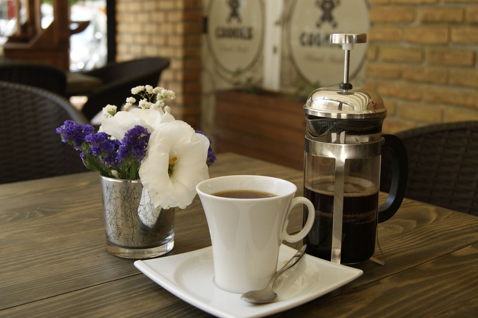 Sony Alpha DSLR-A290 sample photo. Coffee, filter coffee, cafe photography